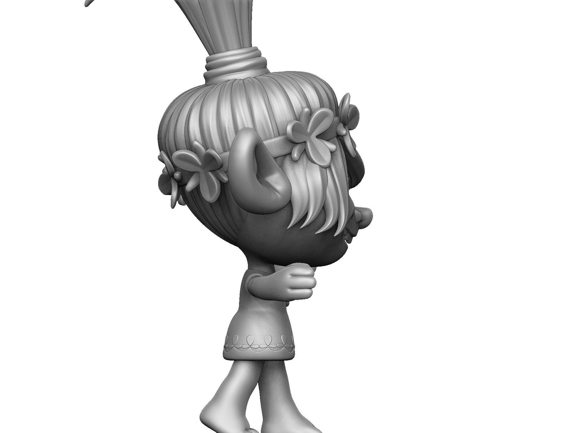 Poppy troll hugs STL 3D print model_6