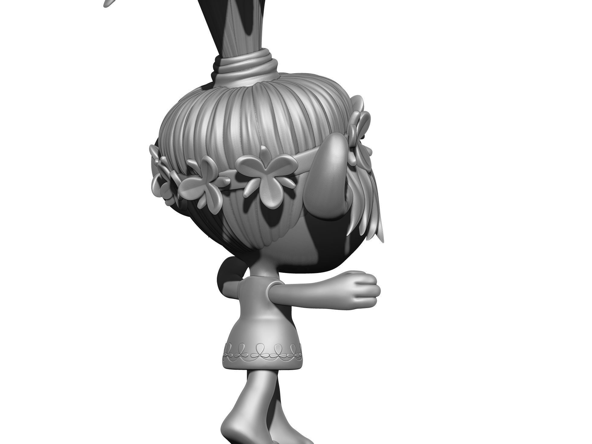Poppy troll hugs STL 3D print model_7