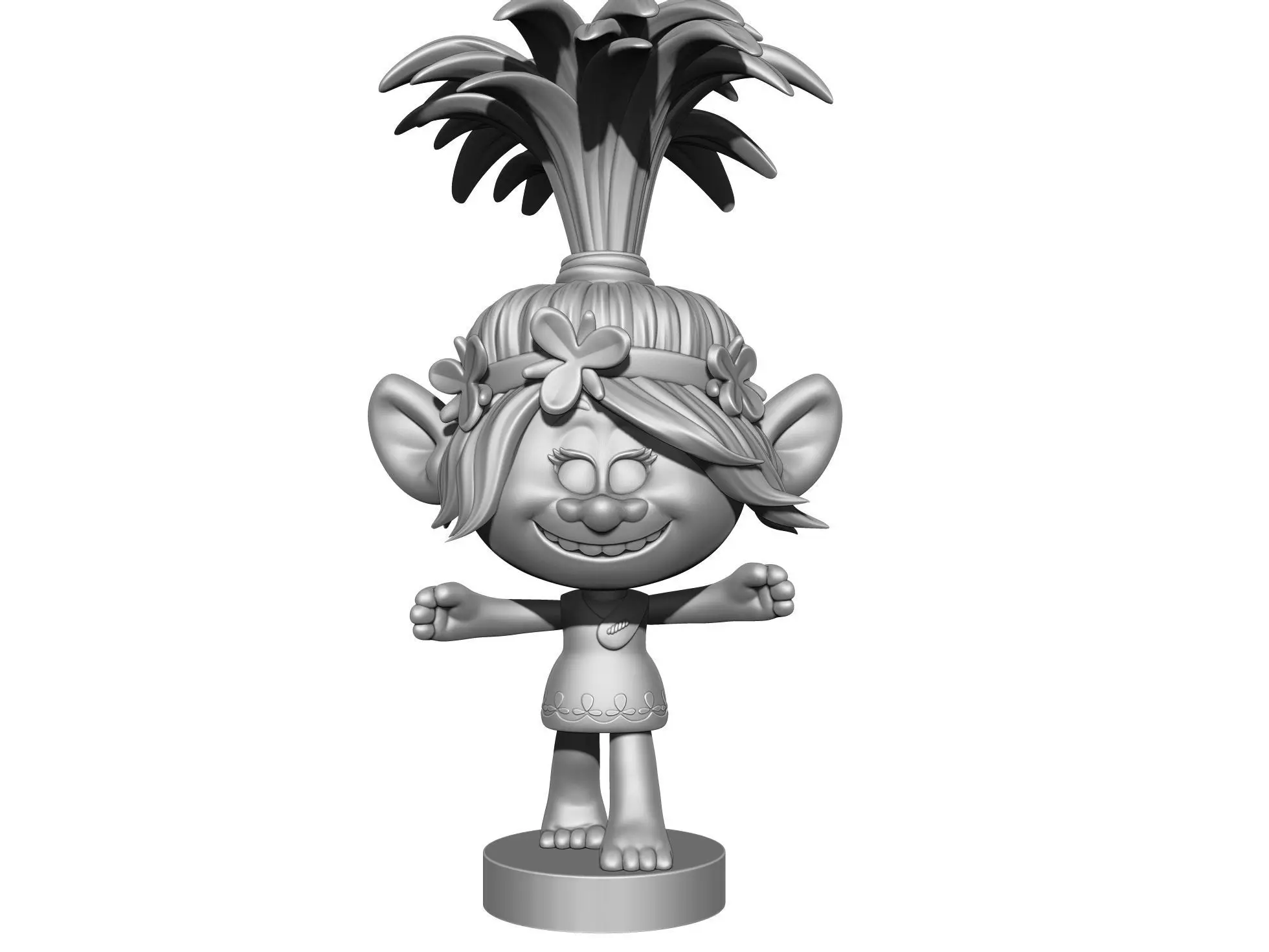 Poppy troll hugs STL 3D print model_0