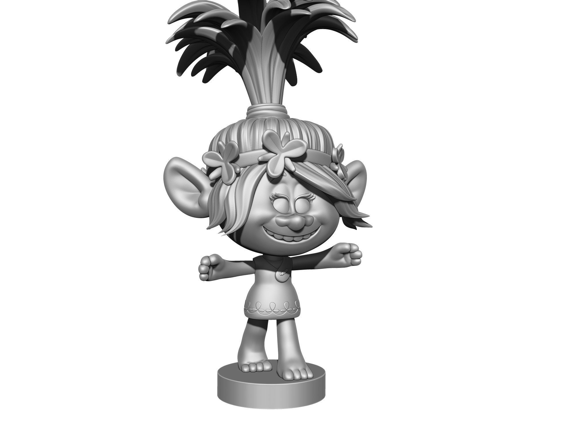 Poppy troll hugs STL 3D print model_22