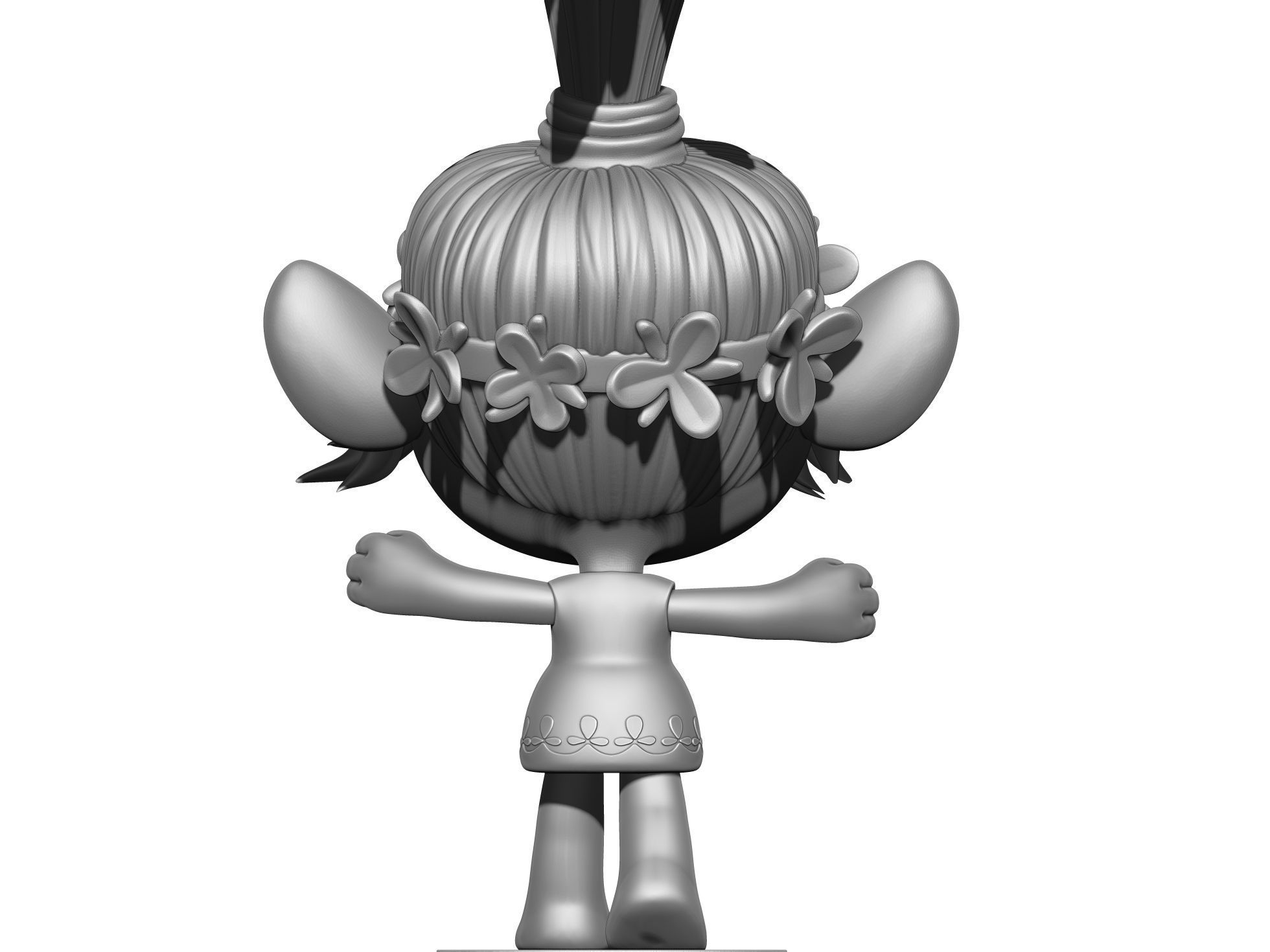 Poppy troll hugs STL 3D print model_8
