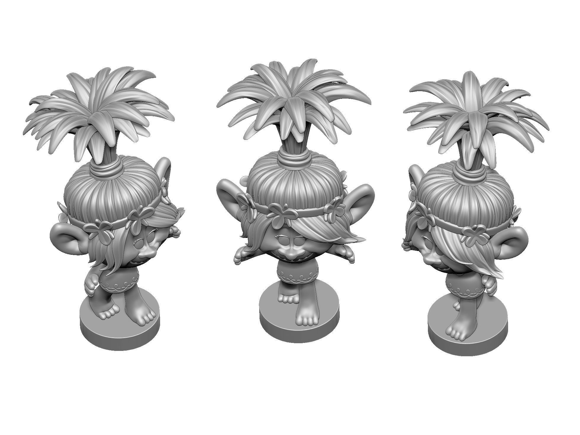 Poppy troll hugs STL 3D print model_20