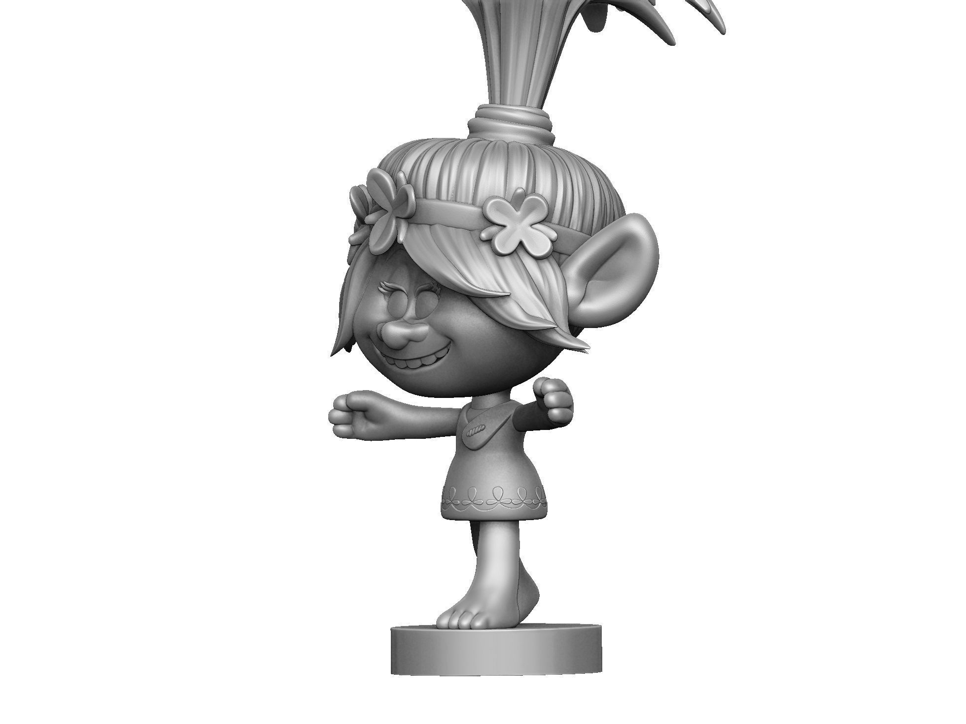 Poppy troll hugs STL 3D print model_29