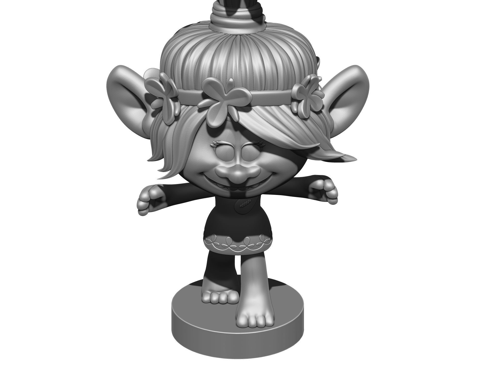 Poppy troll hugs STL 3D print model_27