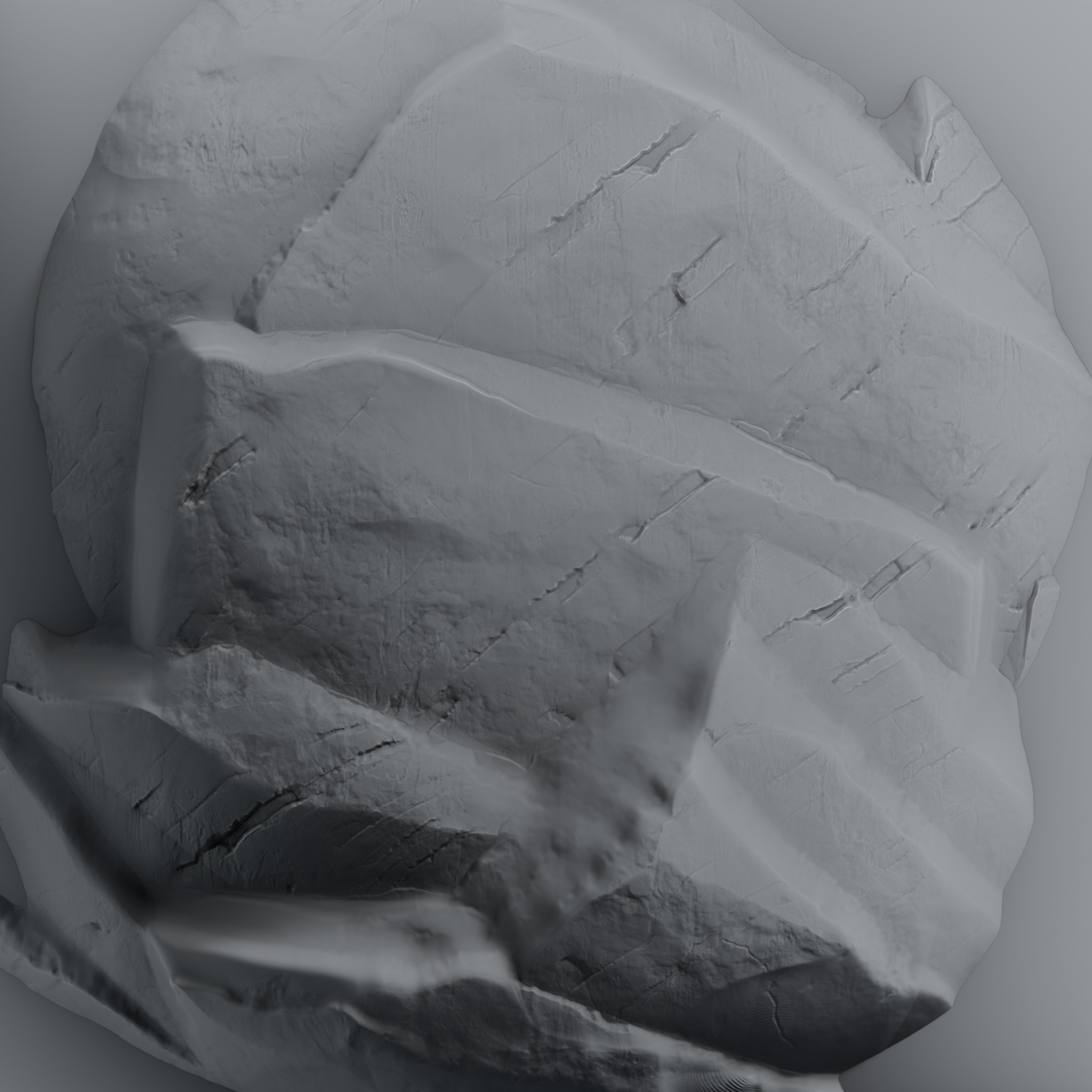 Rock and Cliff Alpha Brush - HA06 - 4K - 16bit - SBSAR Texture_8