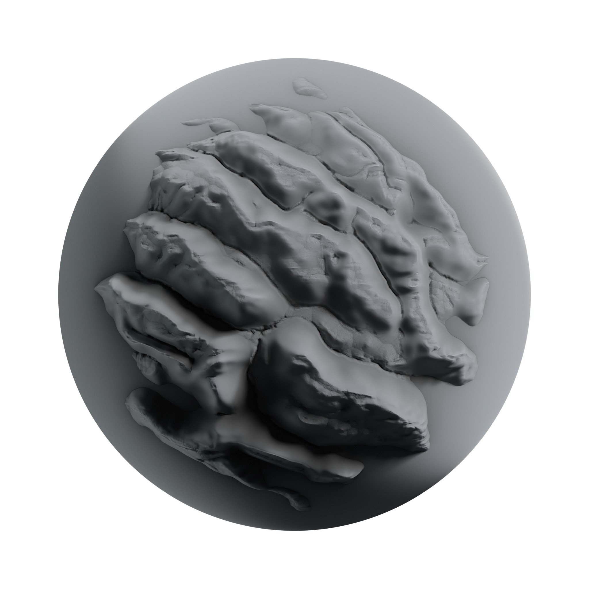 Rock and Cliff Alpha Brush - HA06 - 4K - 16bit - SBSAR Texture_16