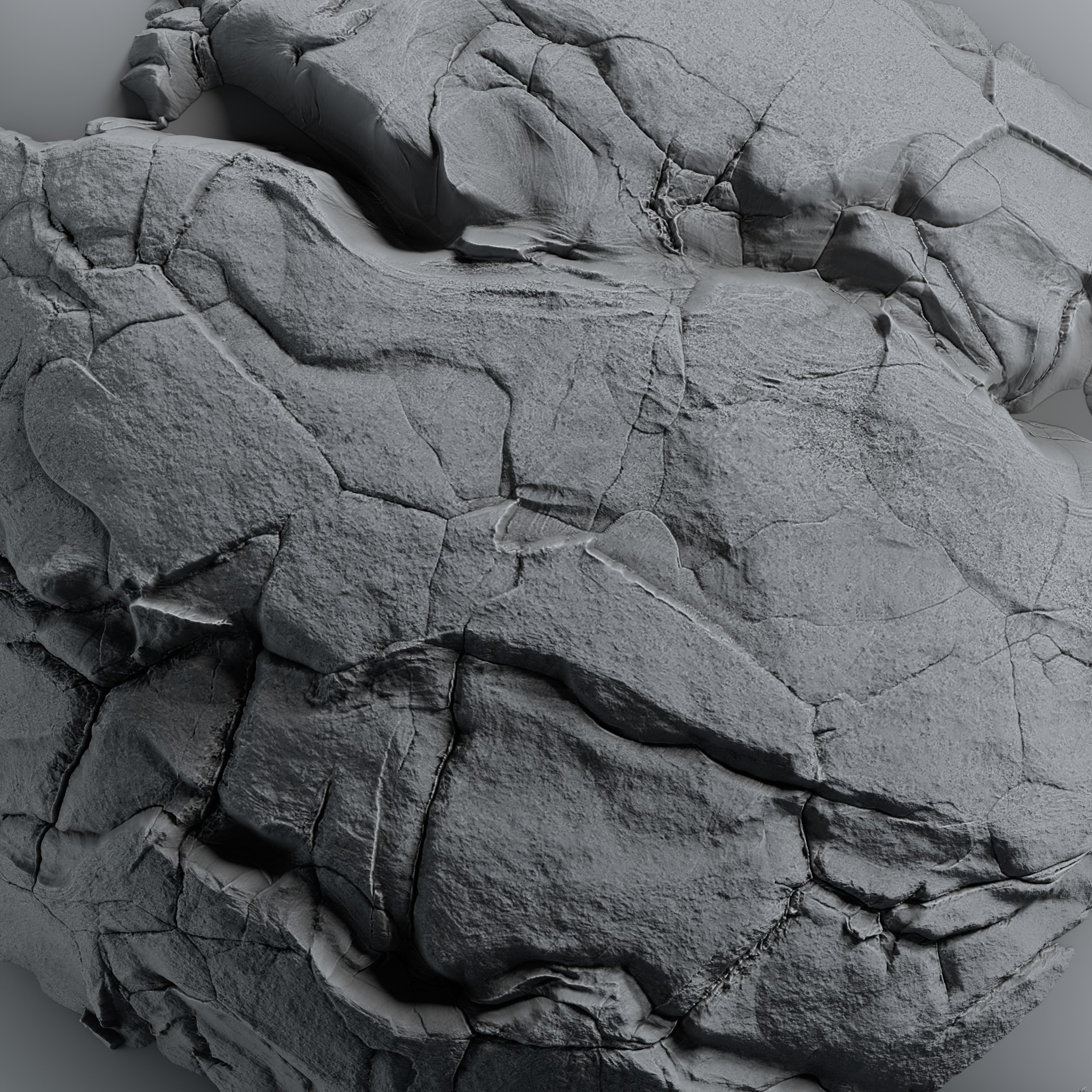 Rock and Cliff Alpha Brush - HA06 - 4K - 16bit - SBSAR Texture_12