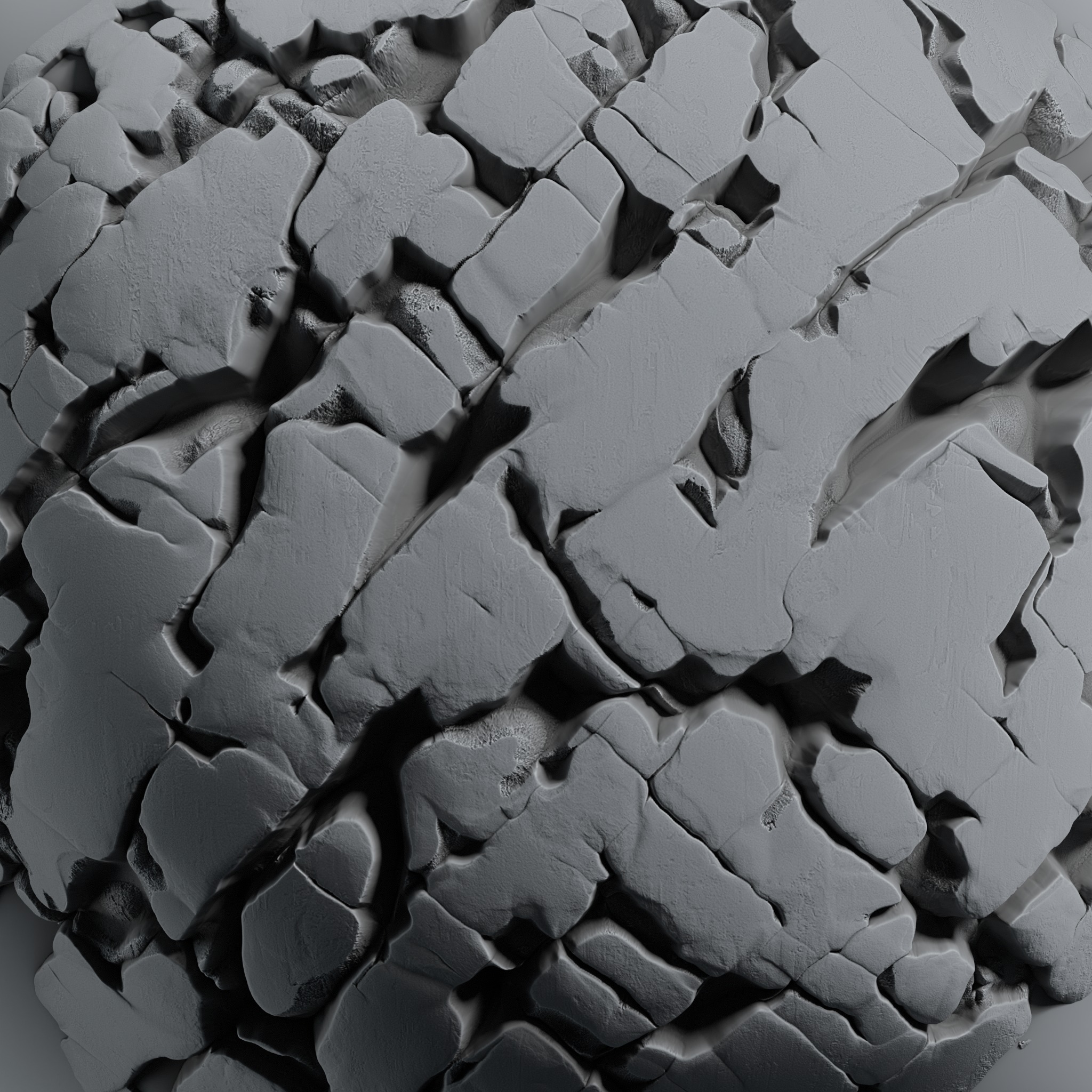 Rock and Cliff Alpha Brush - HA06 - 4K - 16bit - SBSAR Texture_18