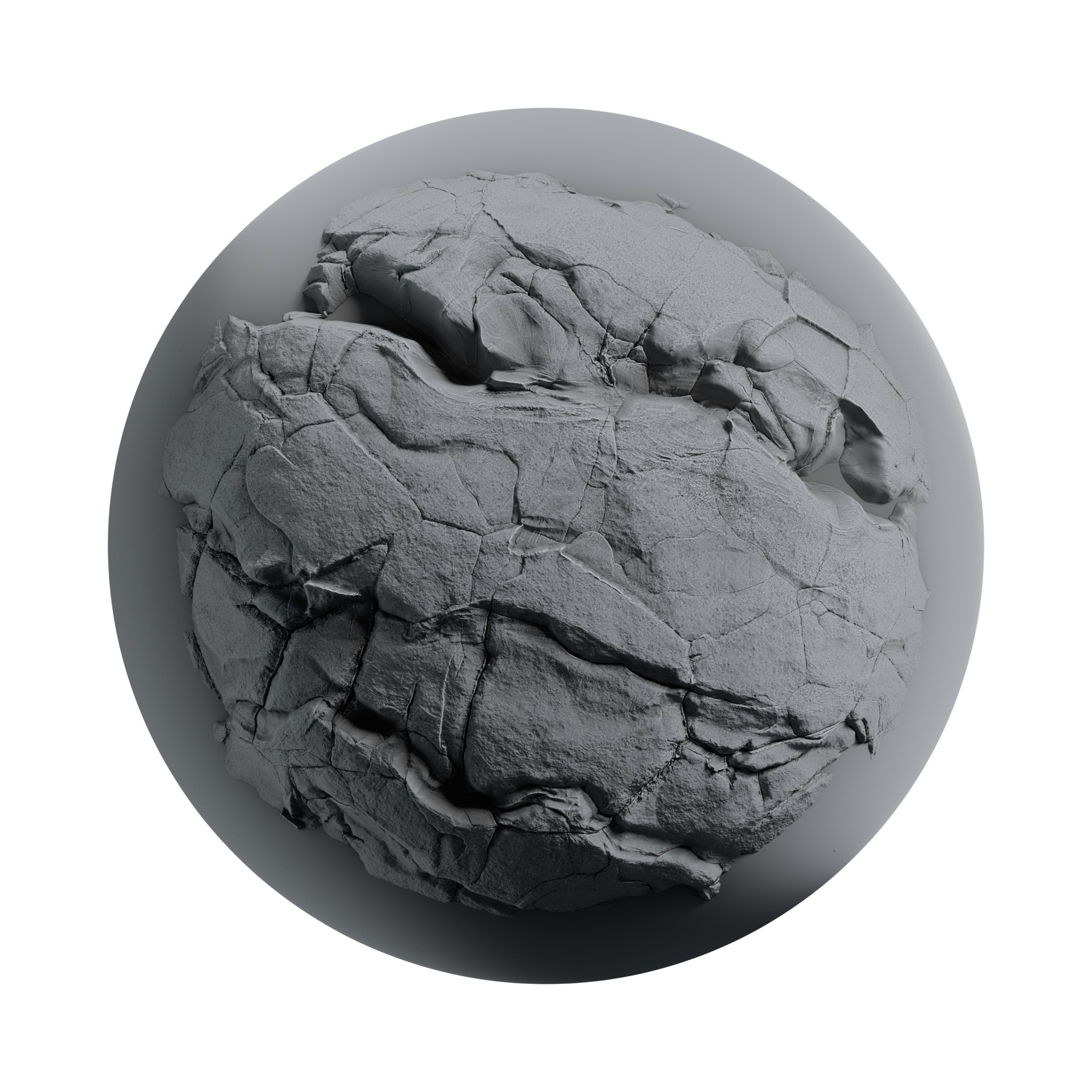 Rock and Cliff Alpha Brush - HA06 - 4K - 16bit - SBSAR Texture_13