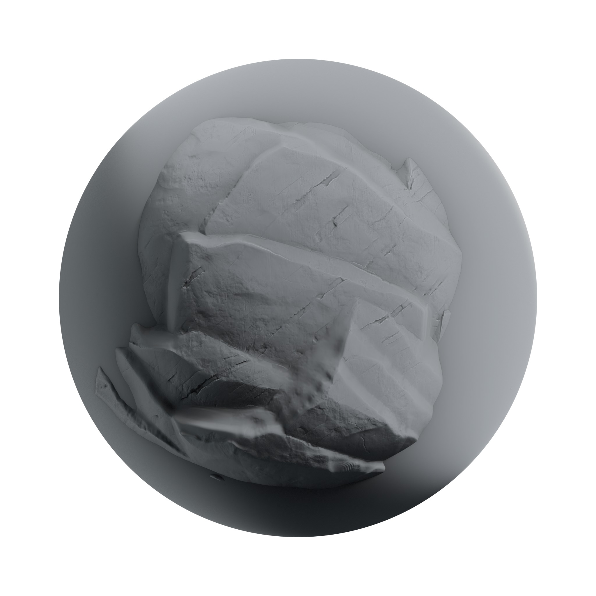 Rock and Cliff Alpha Brush - HA06 - 4K - 16bit - SBSAR Texture_14