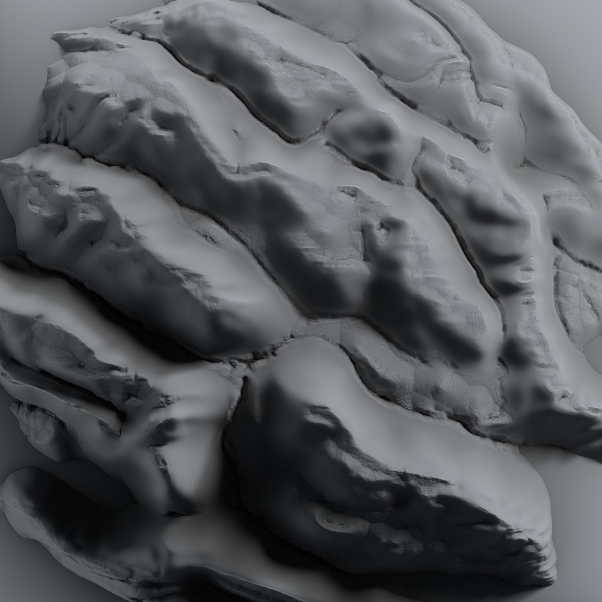 Rock and Cliff Alpha Brush - HA06 - 4K - 16bit - SBSAR Texture_9