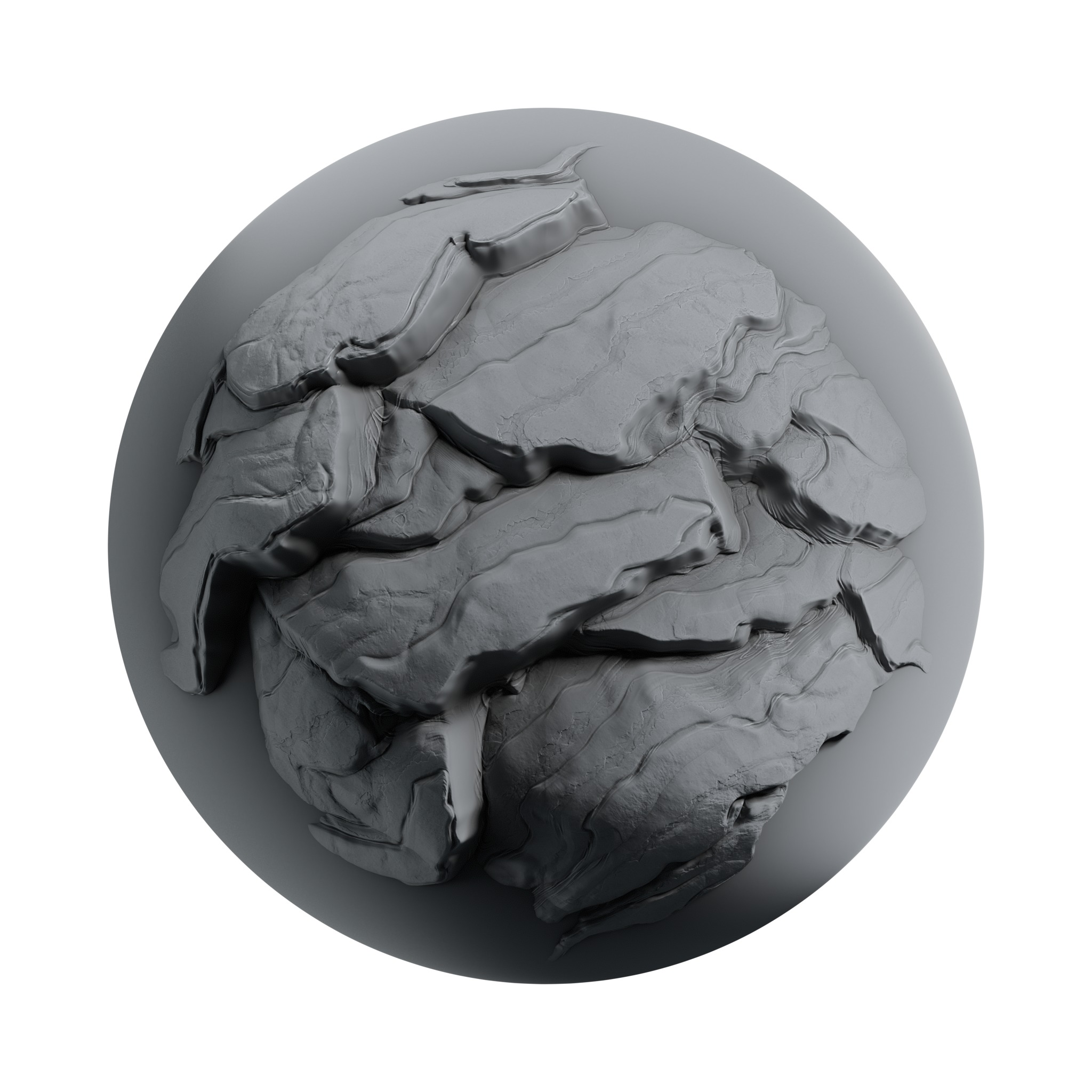 Rock and Cliff Alpha Brush - HA06 - 4K - 16bit - SBSAR Texture_21