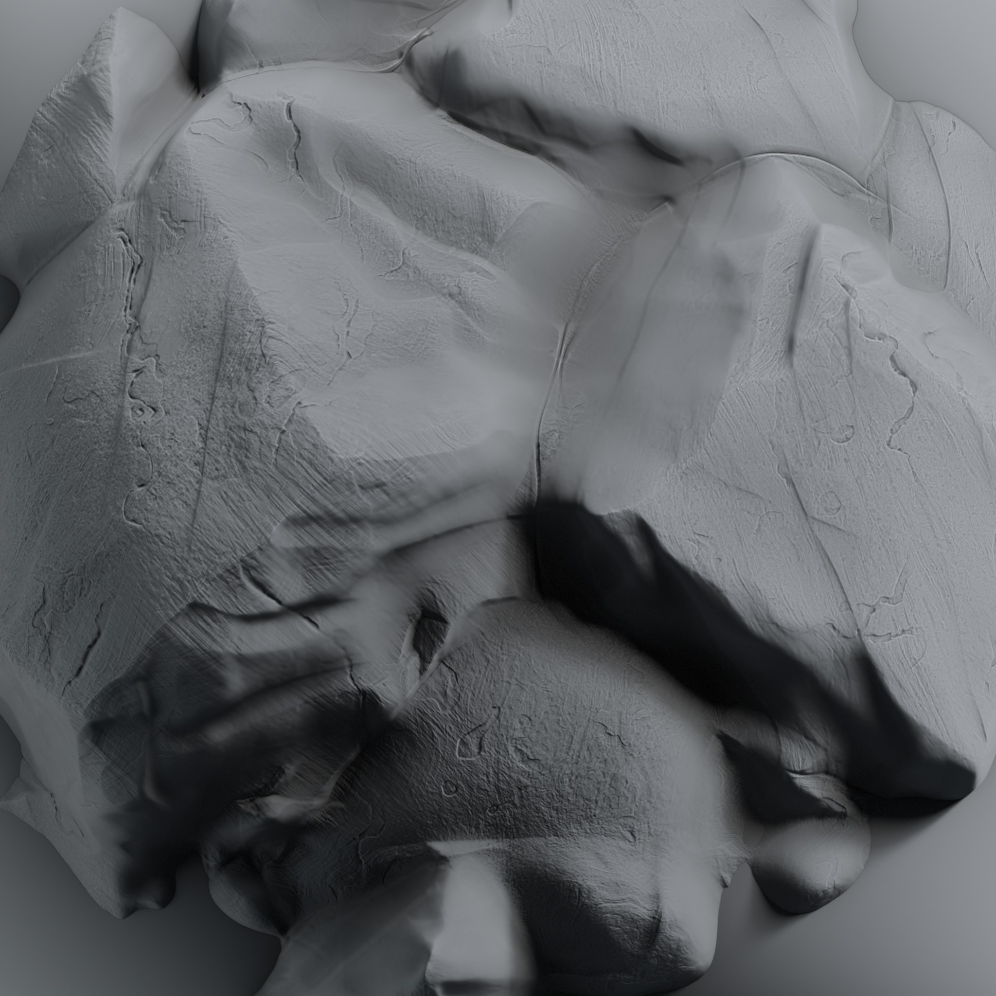 Rock and Cliff Alpha Brush - HA06 - 4K - 16bit - SBSAR Texture_10