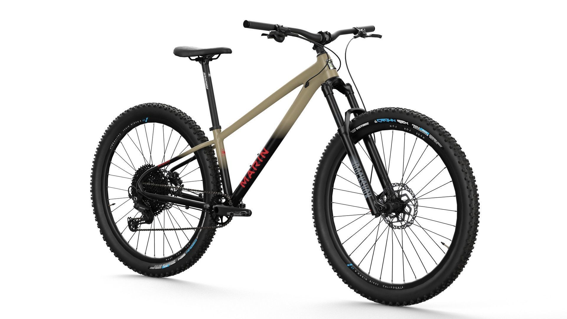MTB hardtail in mud black Low-poly 3D model_4