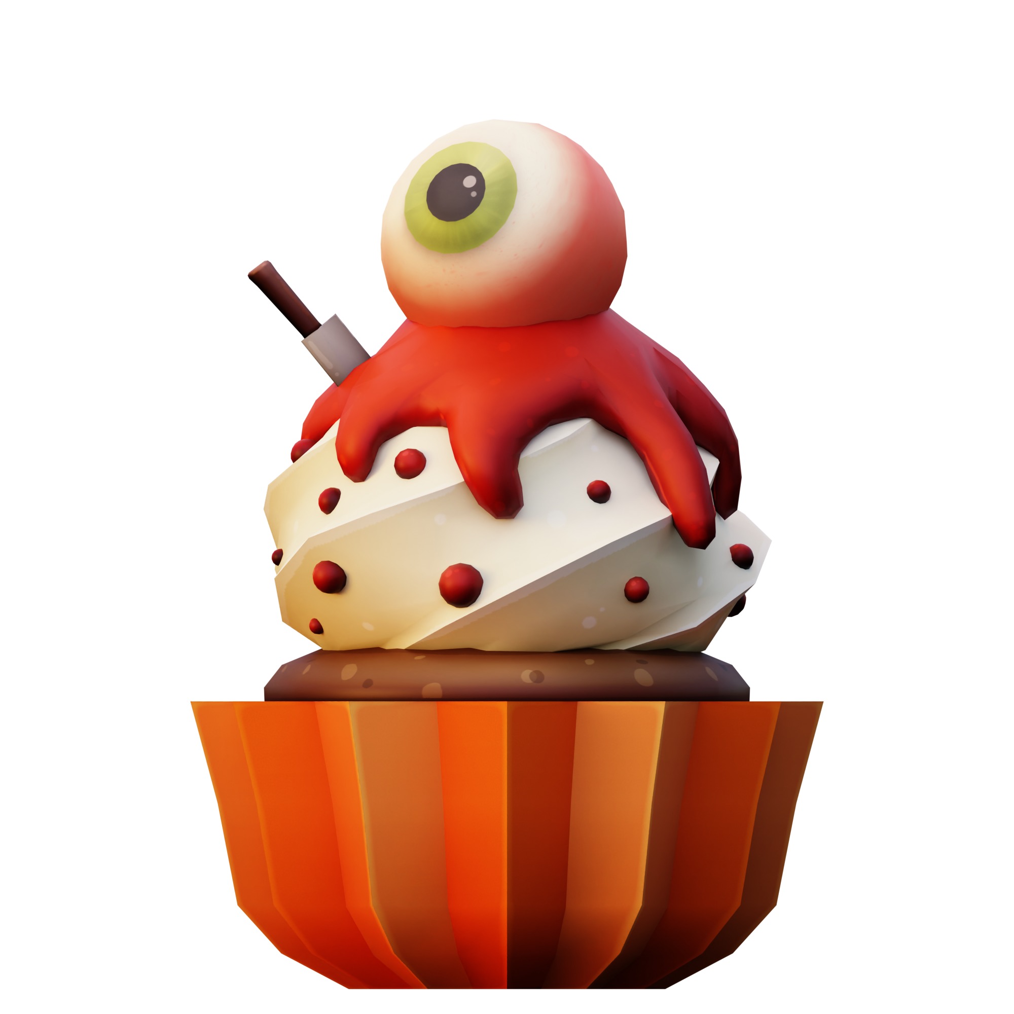 Halloween Cupcakes 3D model_6