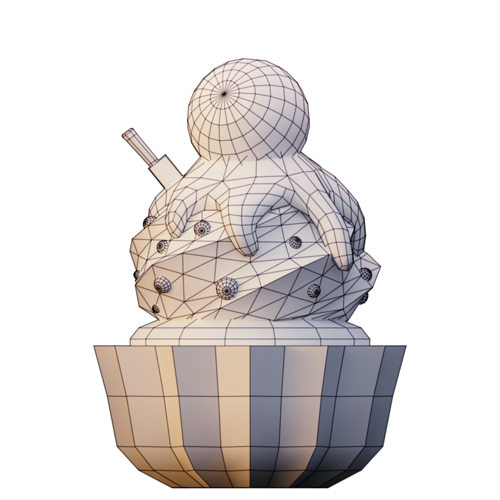 Halloween Cupcakes 3D model_8