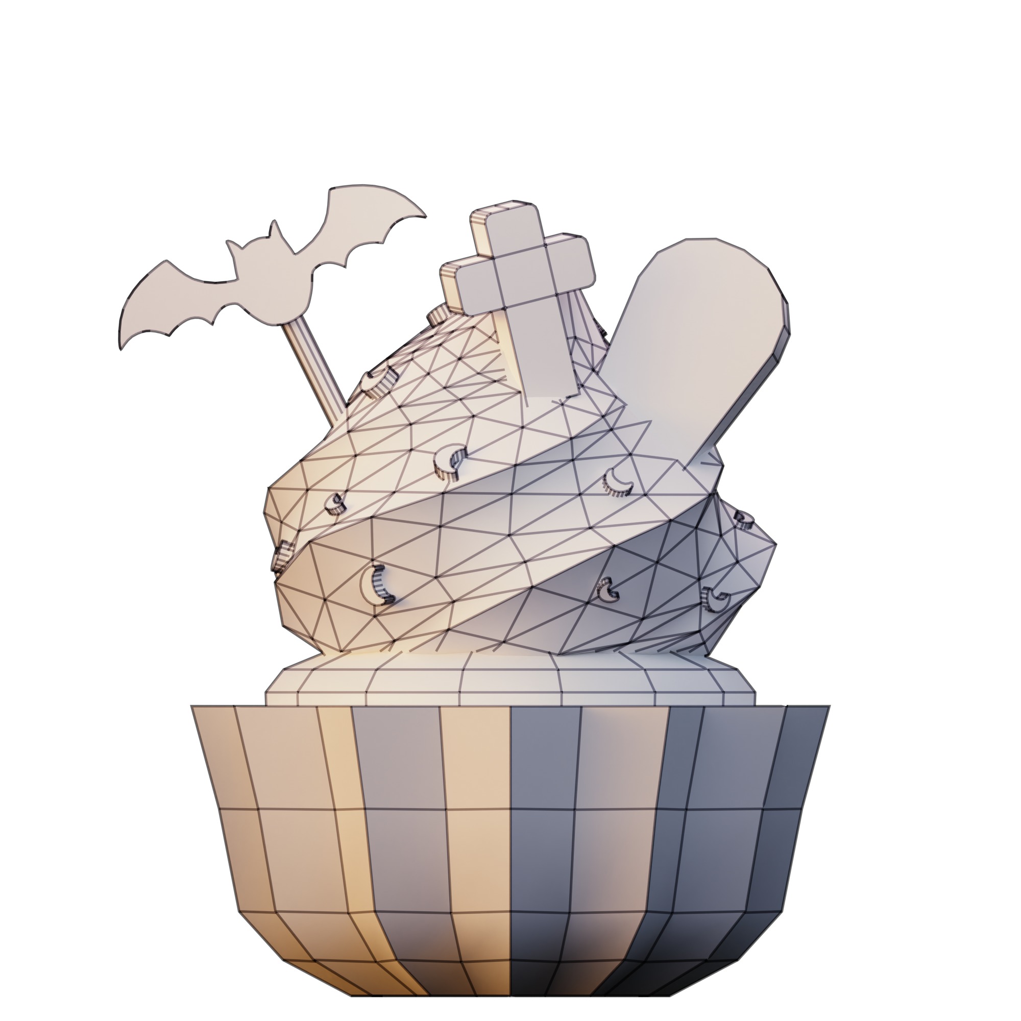 Halloween Cupcakes 3D model_5