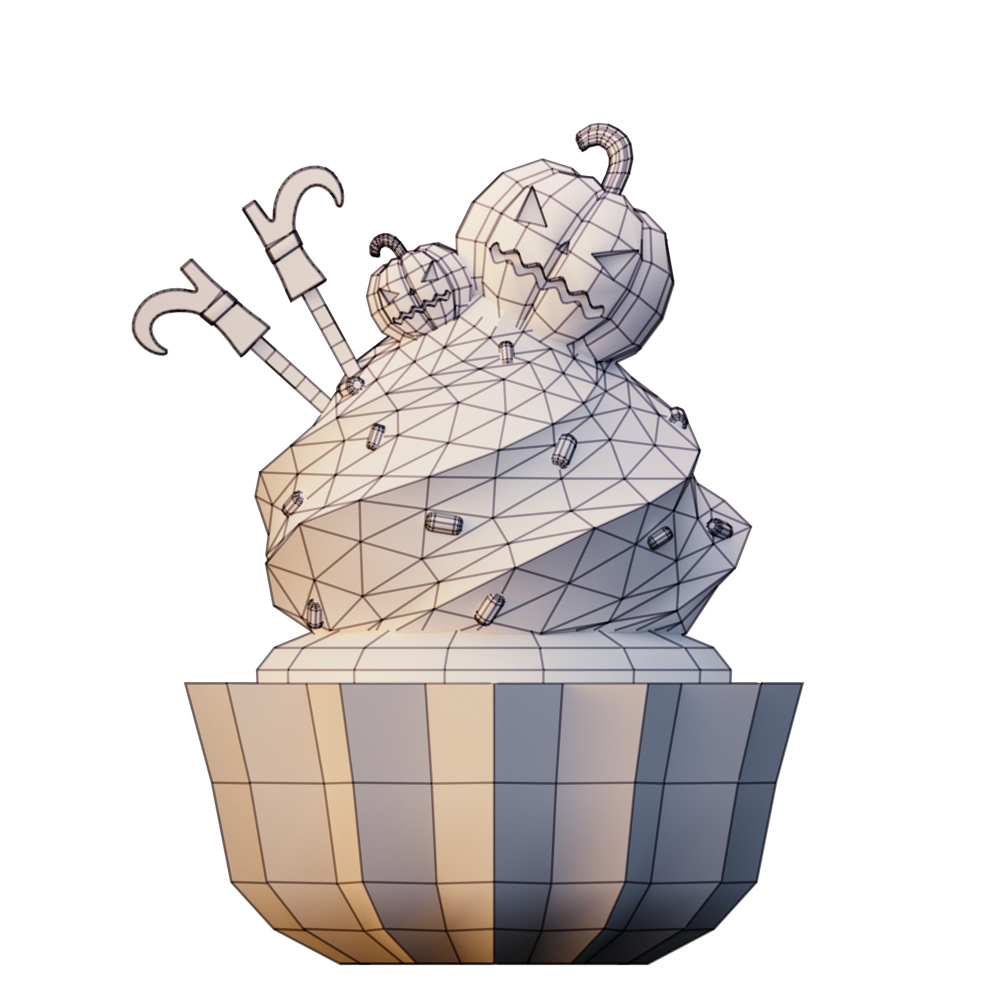 Halloween Cupcakes 3D model_14