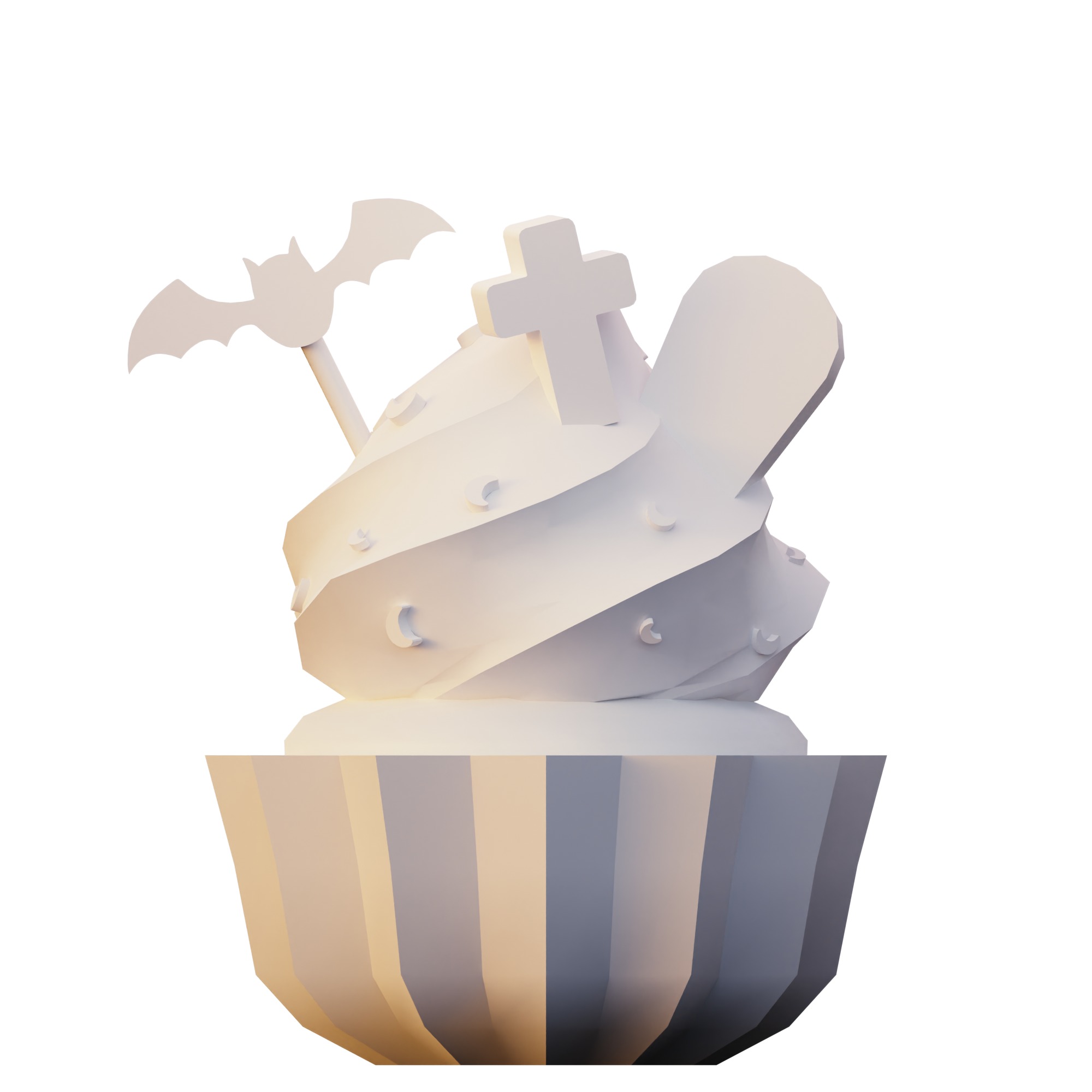 Halloween Cupcakes 3D model_4