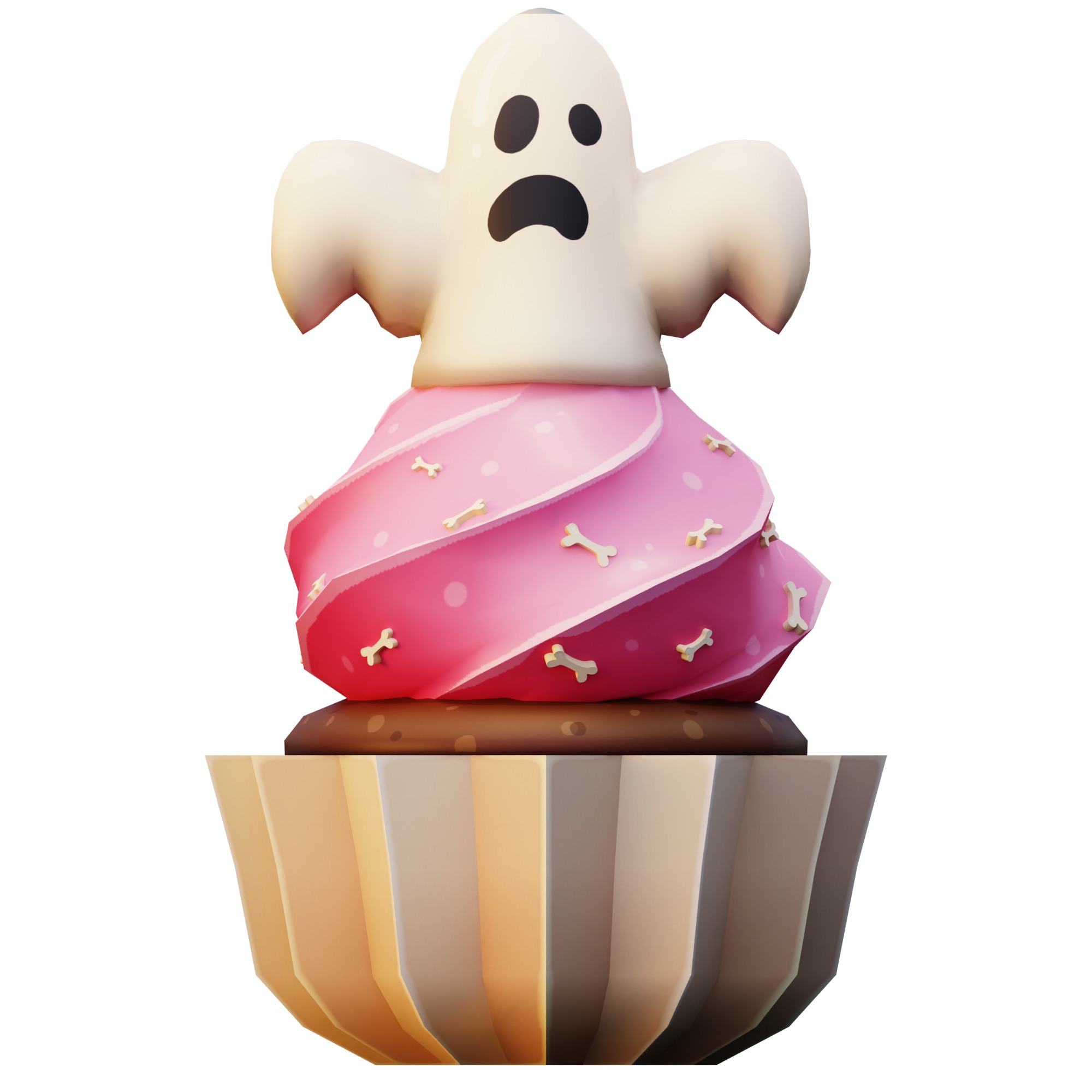 Halloween Cupcakes 3D model_9