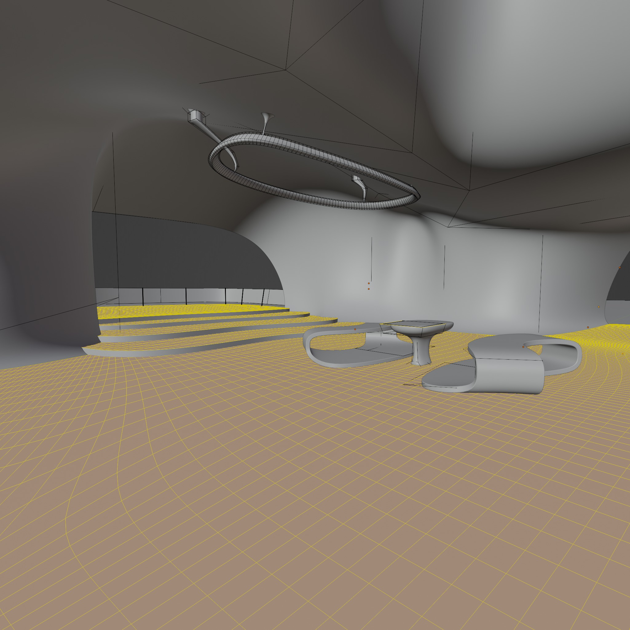 Sci fi Futuristic Exbition Exterior and Interior 3D 3D model_17