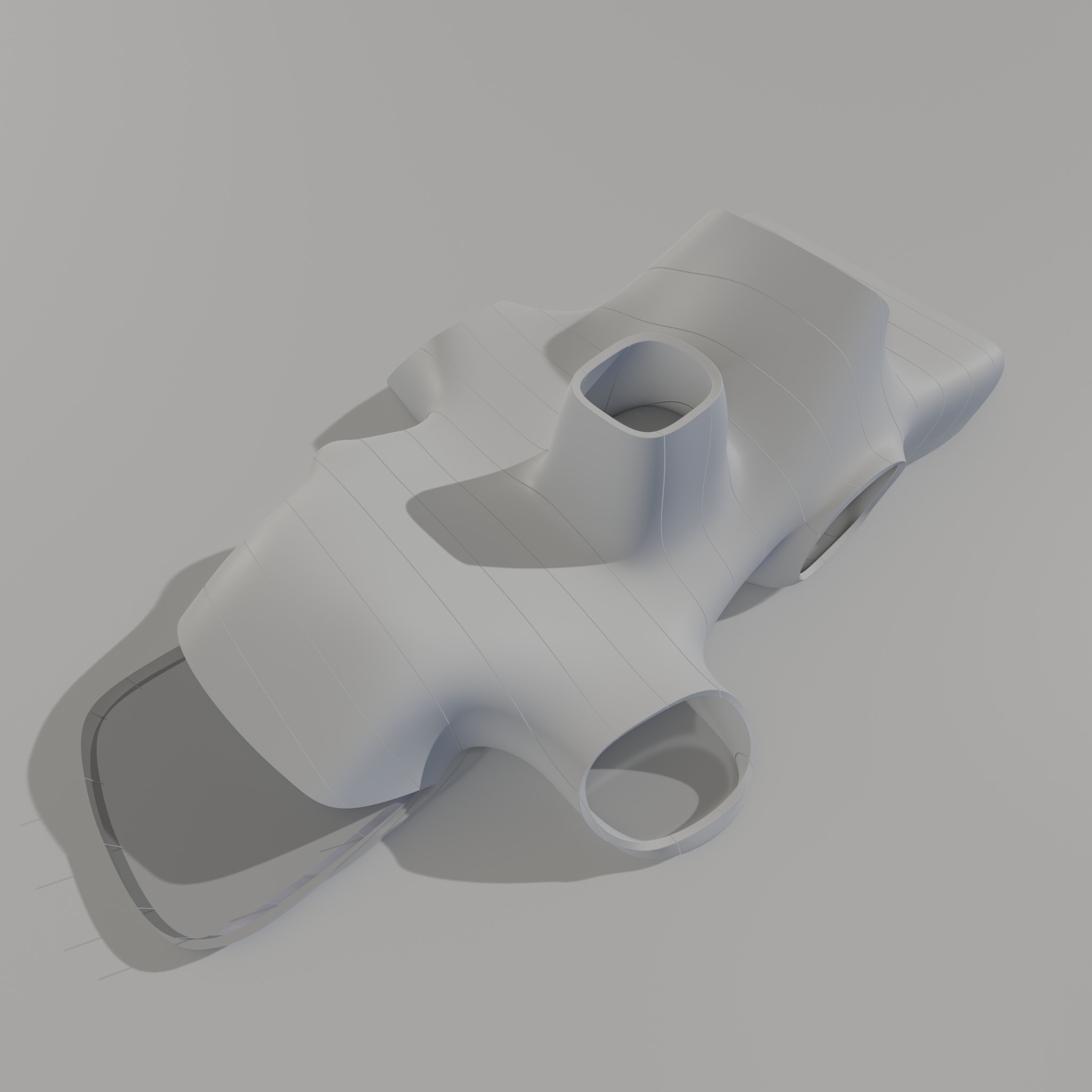 Sci fi Futuristic Exbition Exterior and Interior 3D 3D model_5