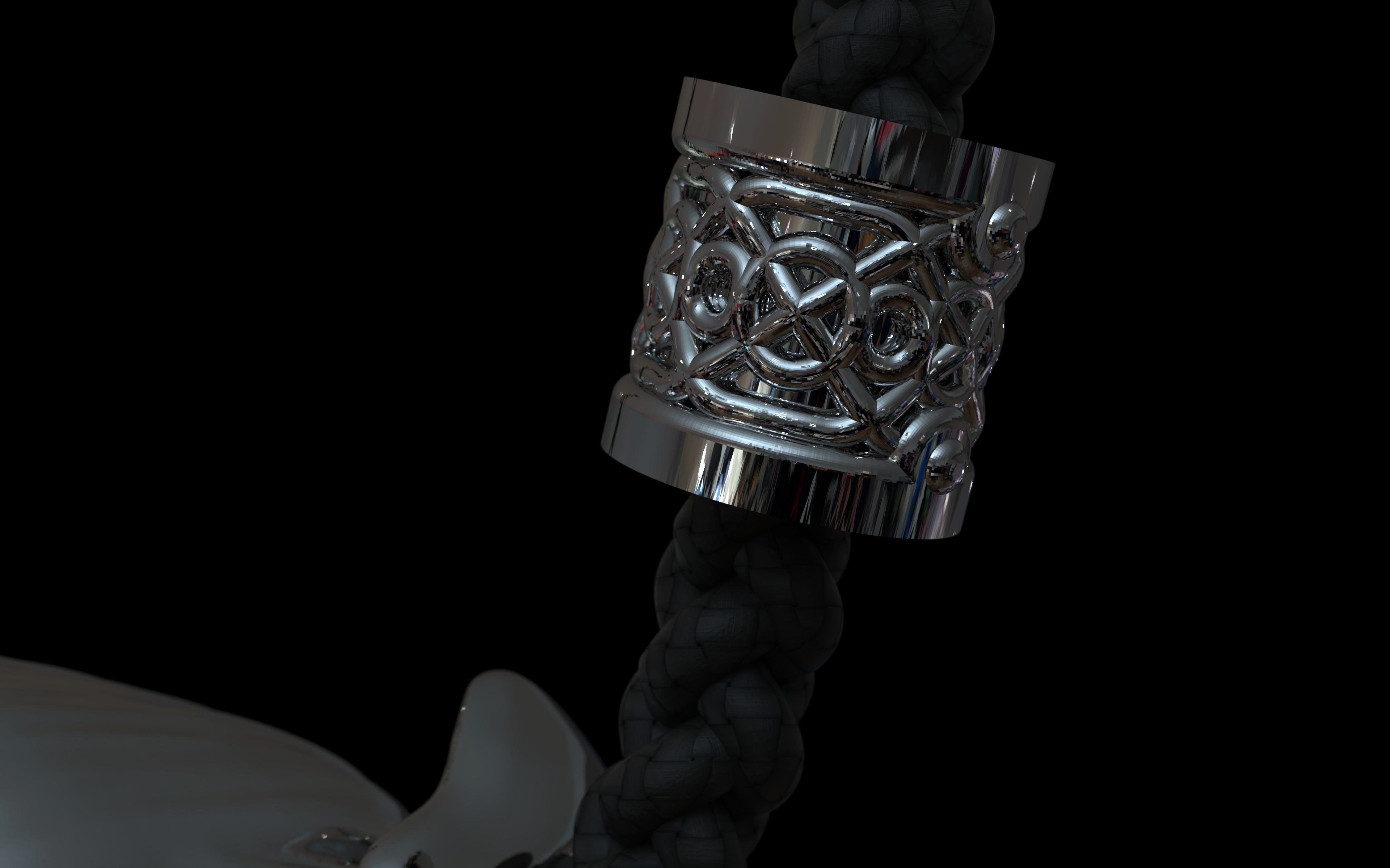 Crow skull 3D print model_4