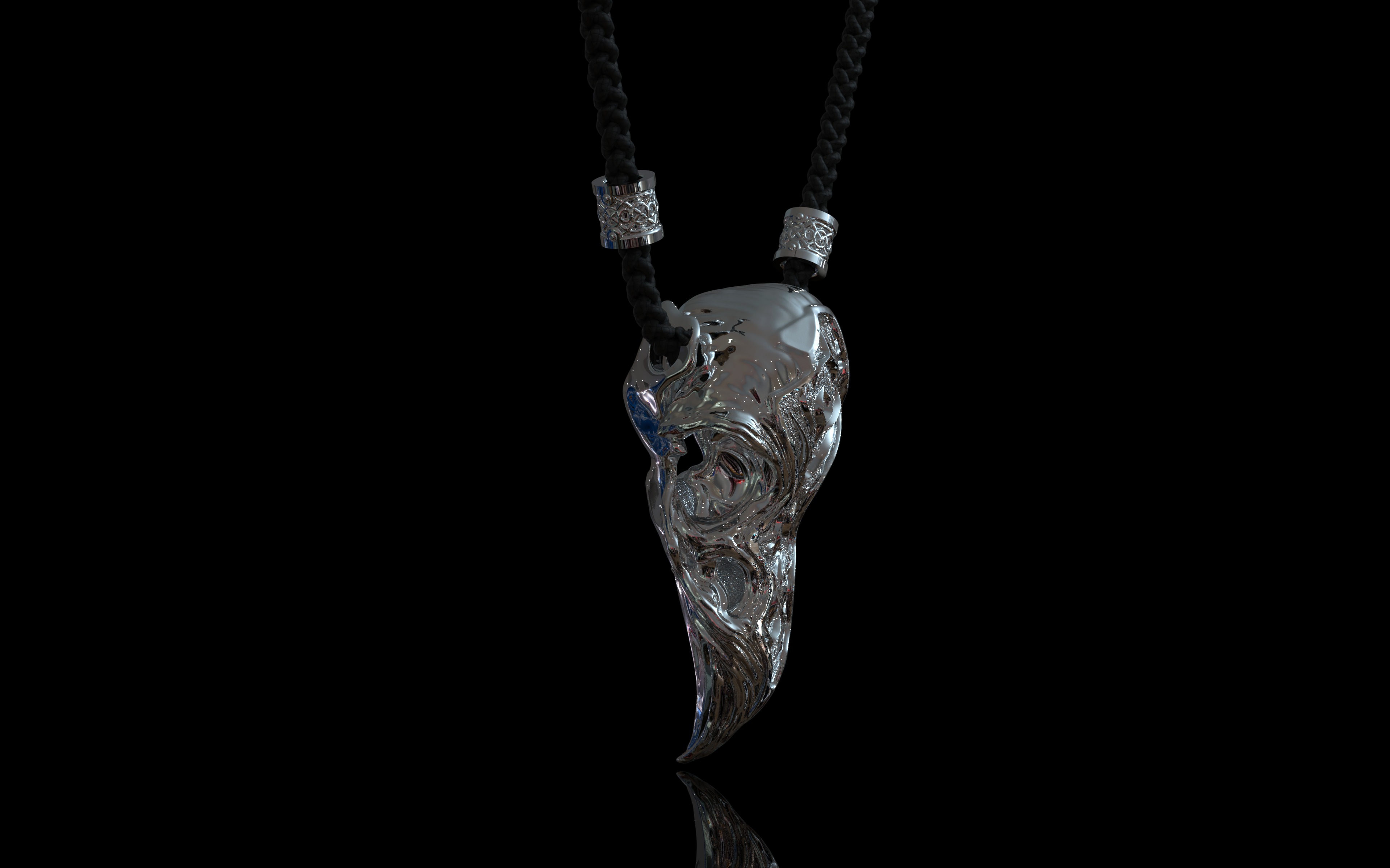 Crow skull 3D print model_2