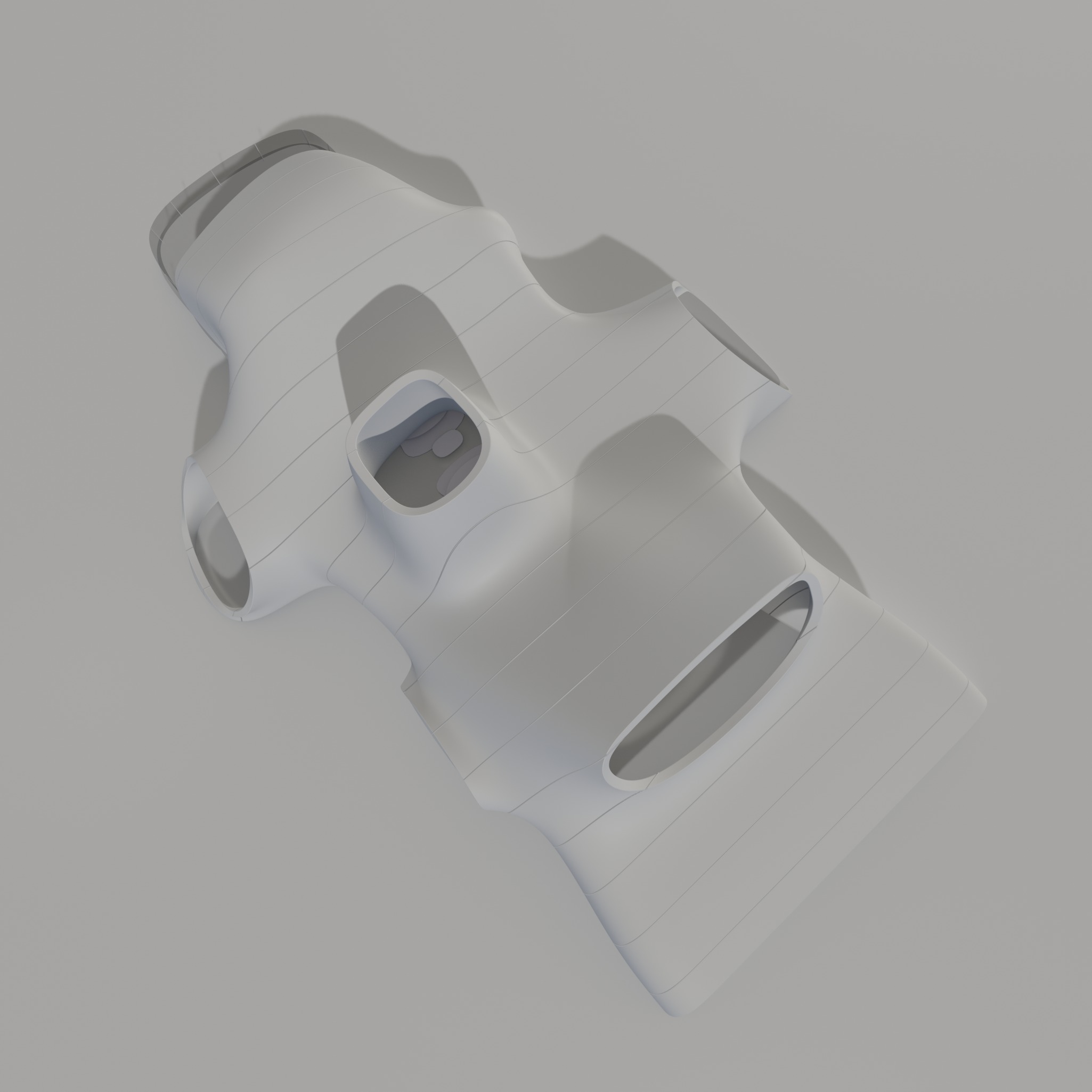 Sci fi Futuristic Exbition Exterior and Interior 3D 3D model_4