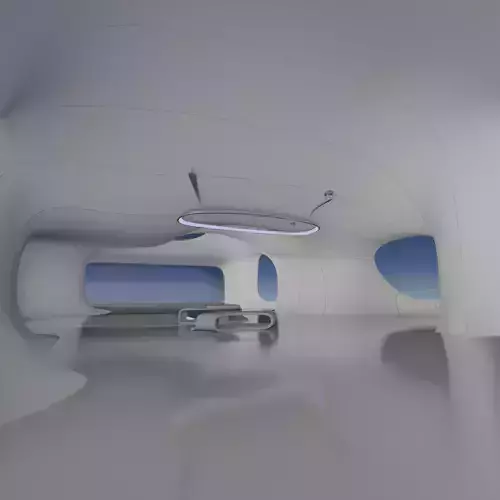 Sci fi Futuristic Exbition Exterior and Interior 3D 3D model
