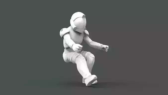 PILOT WITH HELMET FOR 3D PRINTING