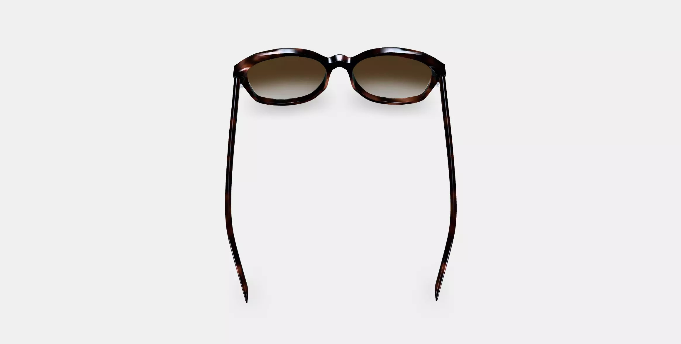 Nancy Sunglasses in Cognac Tortoise 3D model