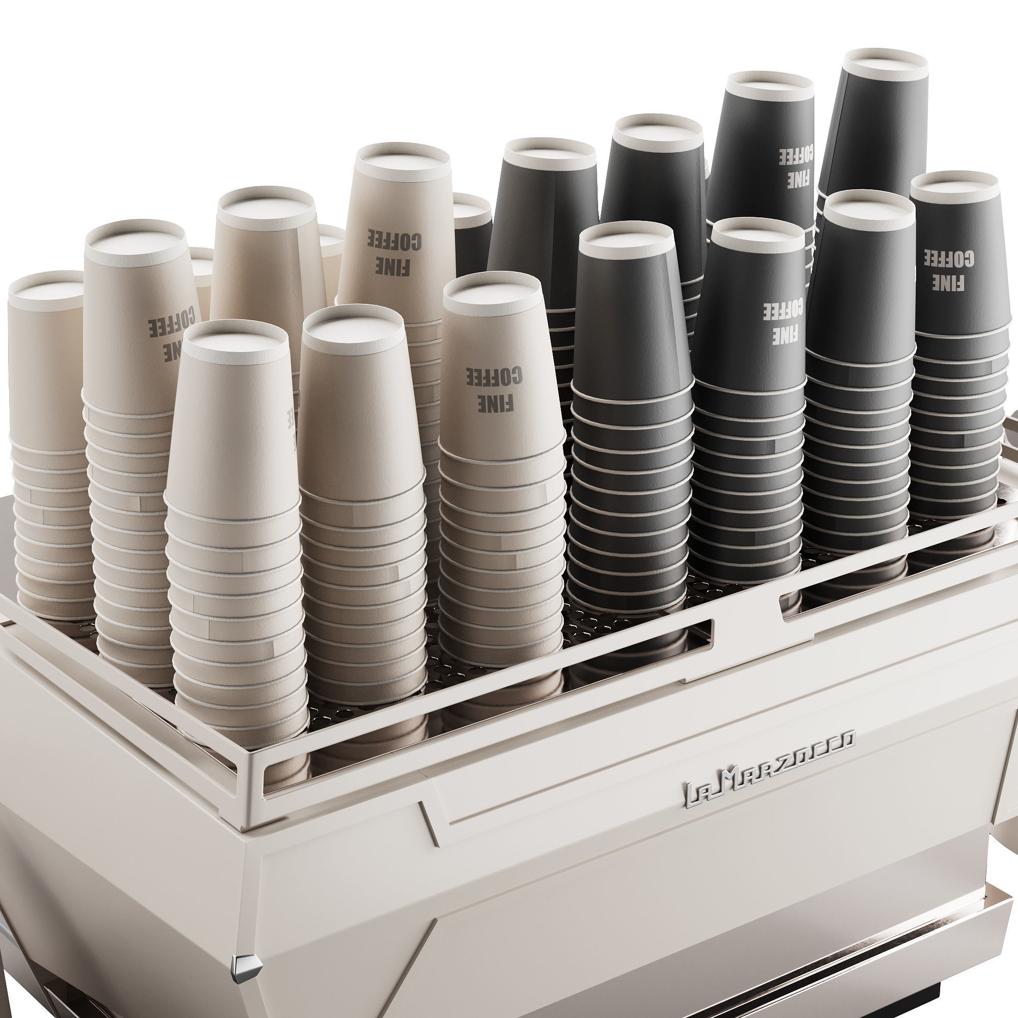 472 La Marzocco coffee machine Mahlkonig coffee grinder kit 3D model_1