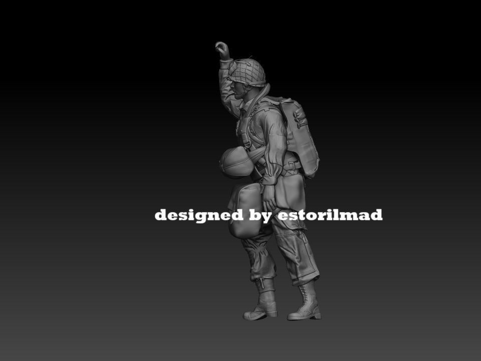  AMERICAN PARATROOPER 101 JUMPING v5 3D print model_1