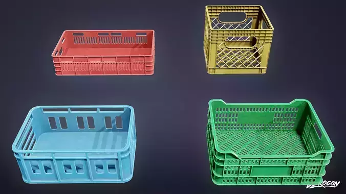 RESTAURANT - Food Crate 01 - LOW POLY AND NANITE