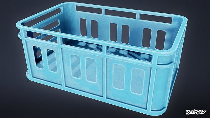 RESTAURANT - Food Crate 01 - LOW POLY AND NANITE Low-poly 3D model 5