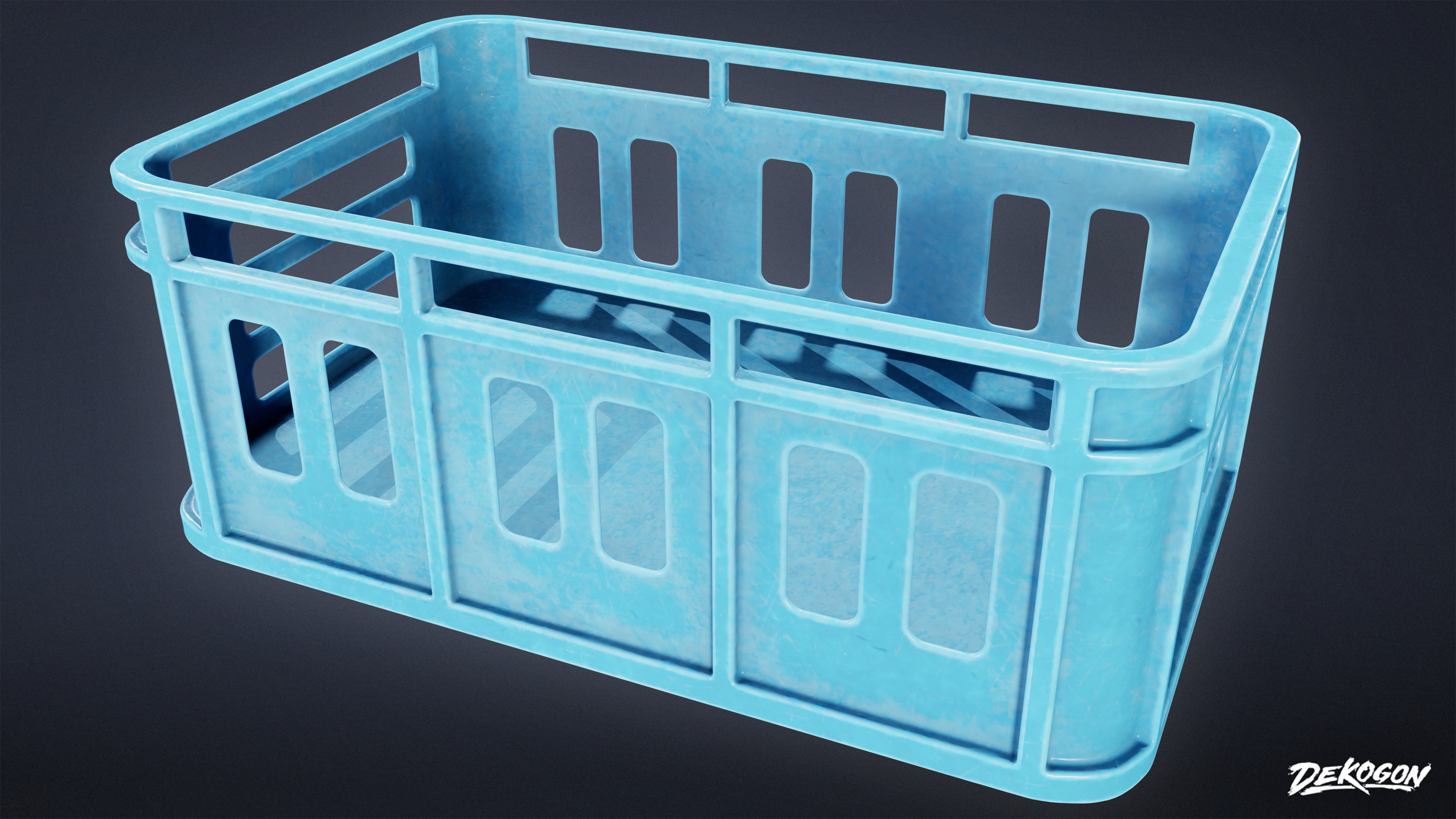 RESTAURANT - Food Crate 01 - LOW POLY AND NANITE Low-poly 3D model_4