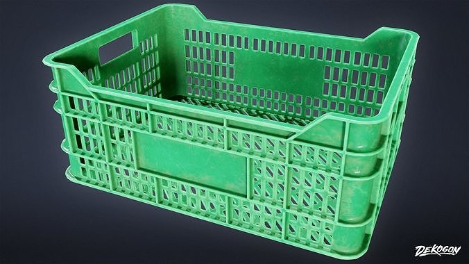 RESTAURANT - Food Crate 01 - LOW POLY AND NANITE Low-poly 3D model 4