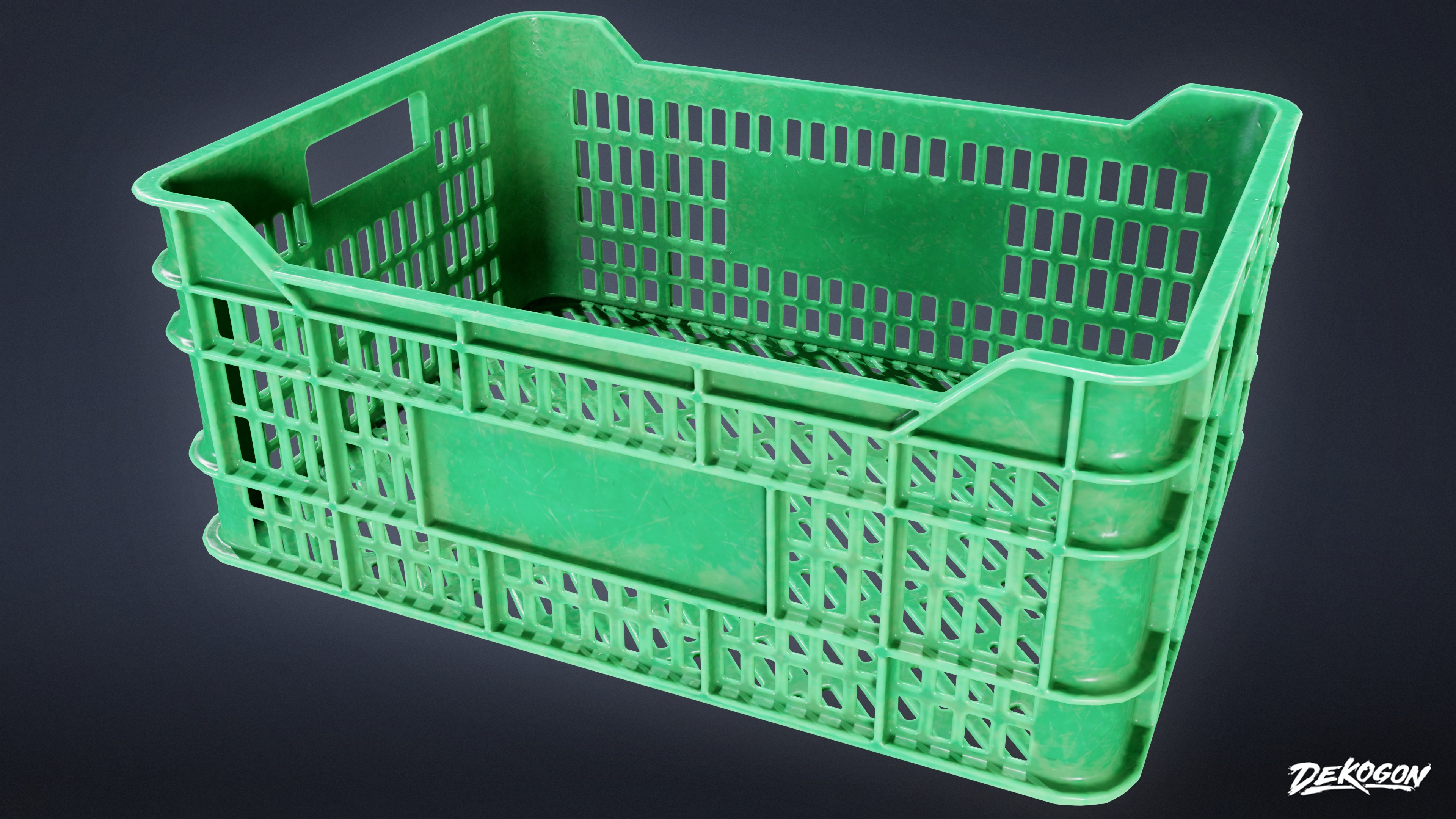 RESTAURANT - Food Crate 01 - LOW POLY AND NANITE Low-poly 3D model_3