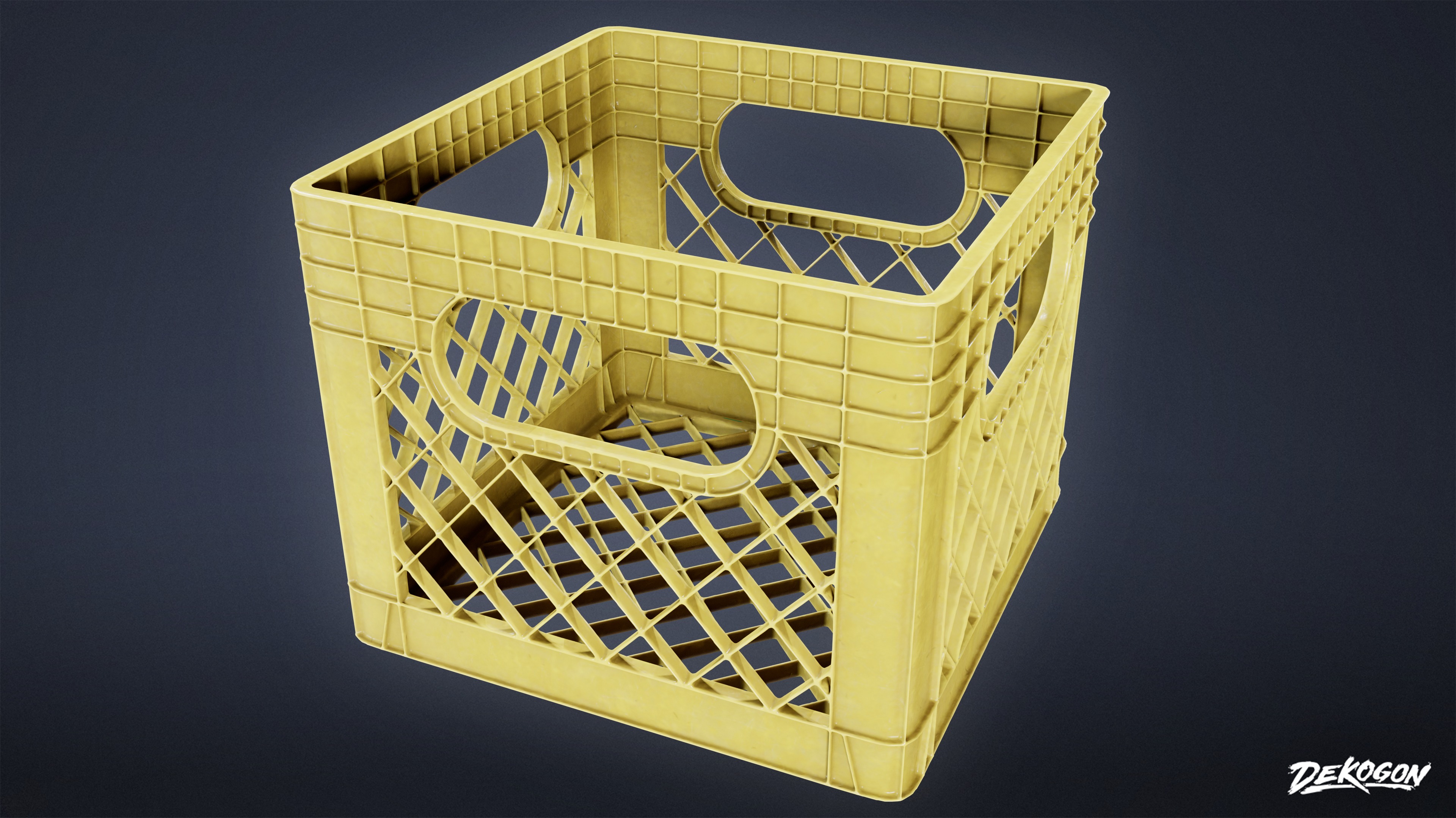 RESTAURANT - Food Crate 01 - LOW POLY AND NANITE Low-poly 3D model_5