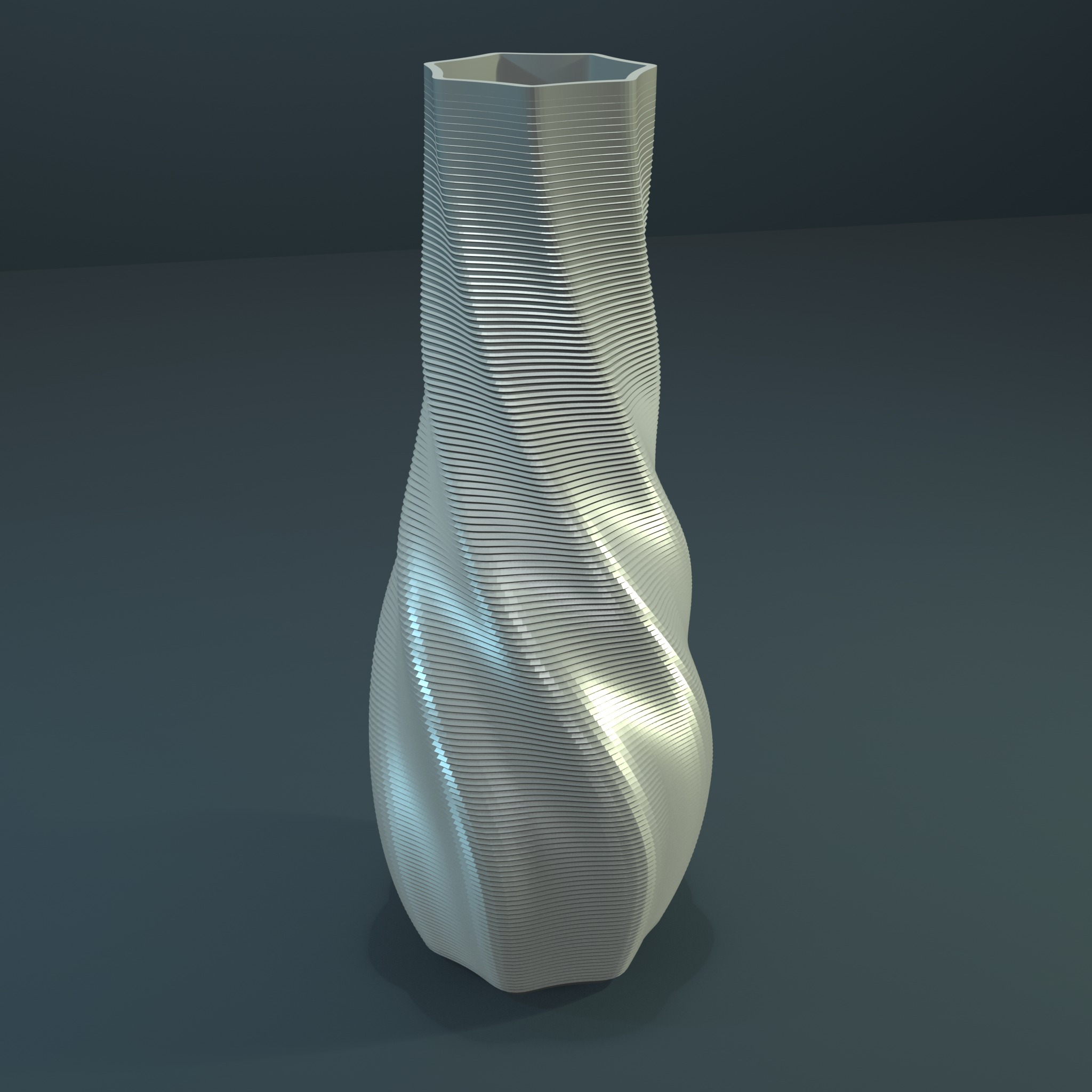 FLOWER VASE 3D print model_4