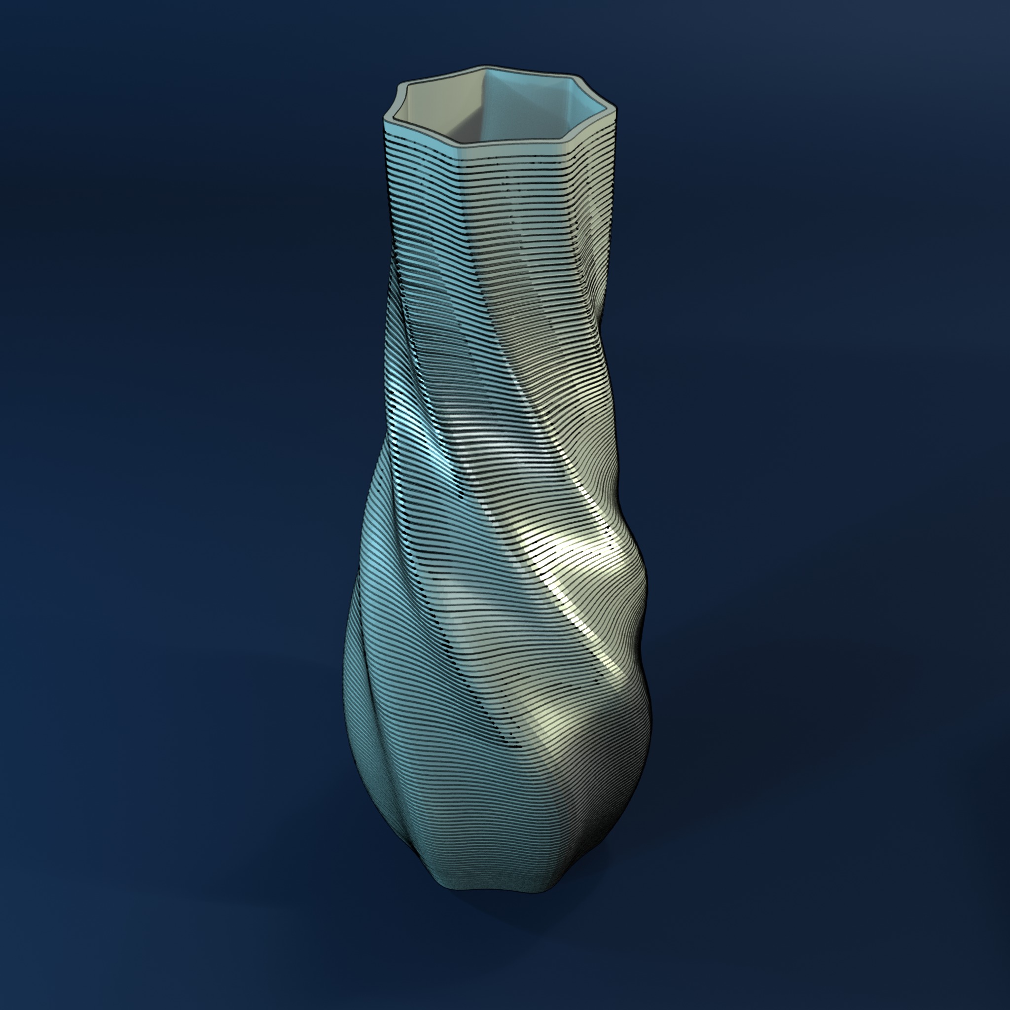FLOWER VASE 3D print model_8