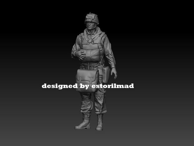 AMERICAN PARATROOPER 101 JUMPING v2 3D print model