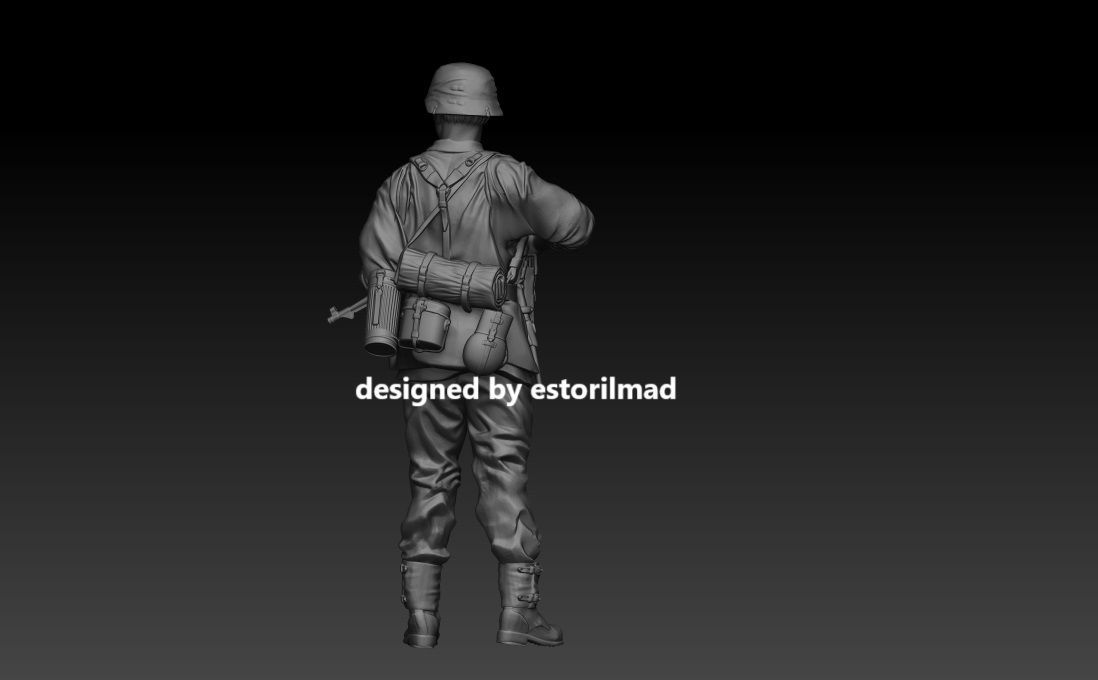  WAFFEN SOLDIER NORMANDY 3D print model_2