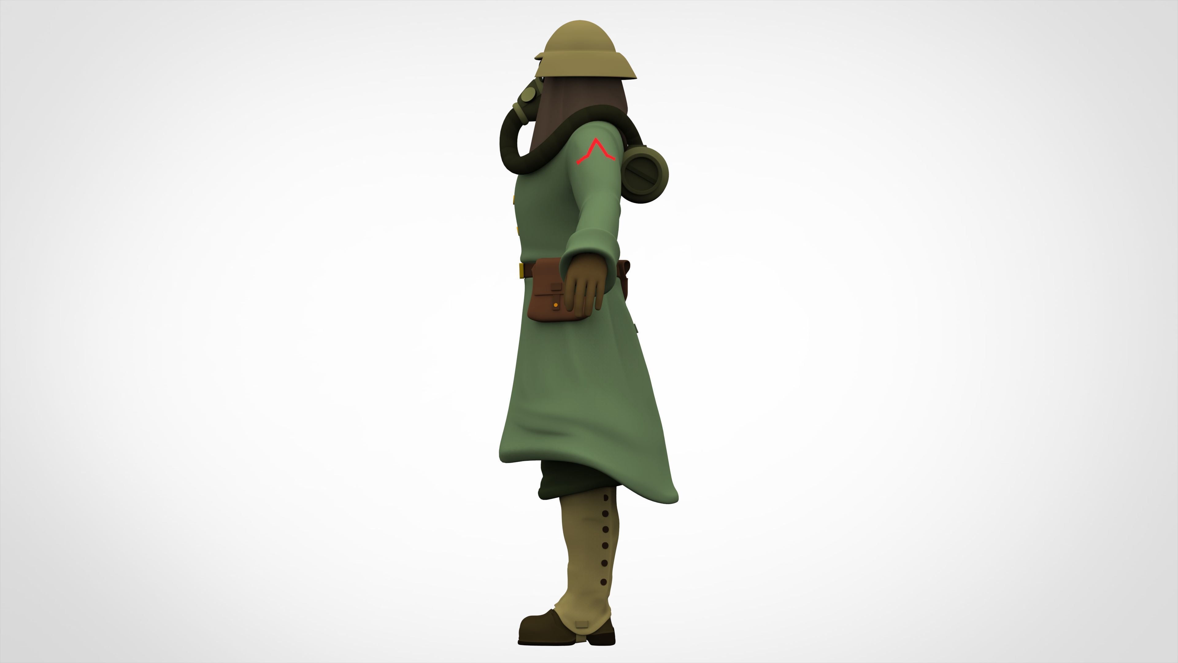 Mercenary 3D model_2