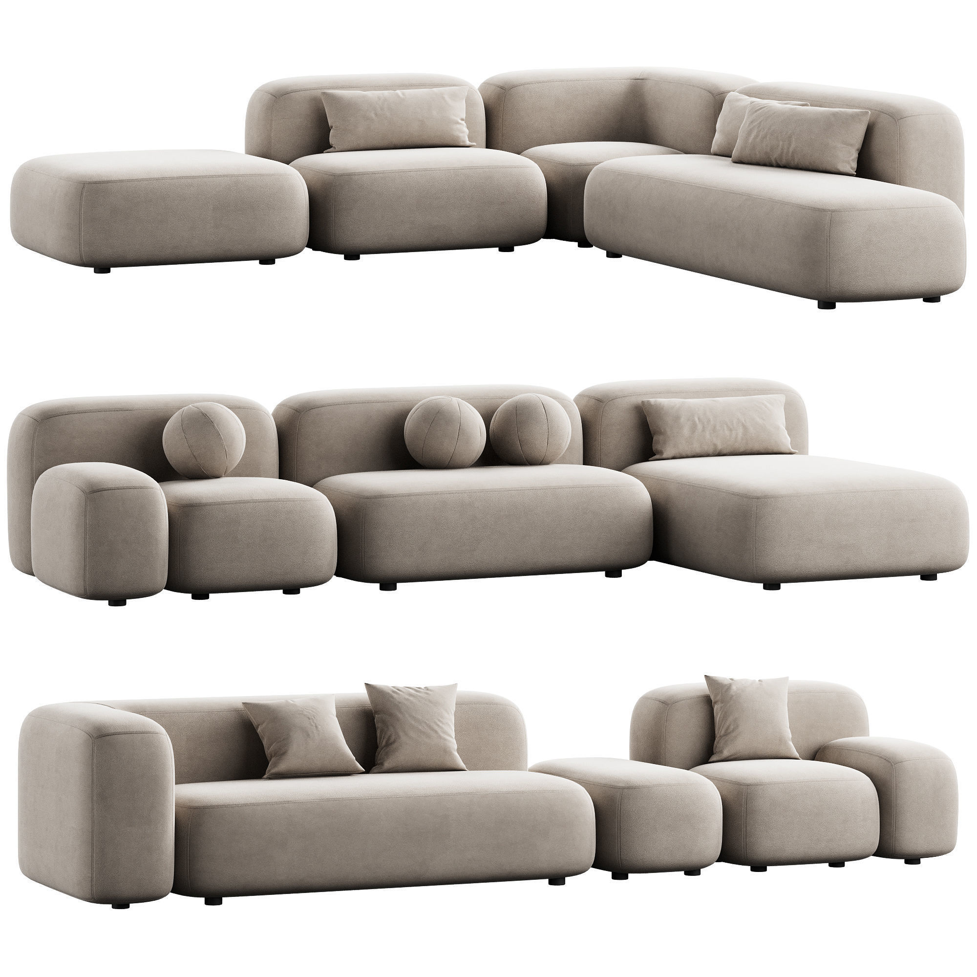 476 cloud modular sofa ribbl by divan ru 3 part 2 3D model_6