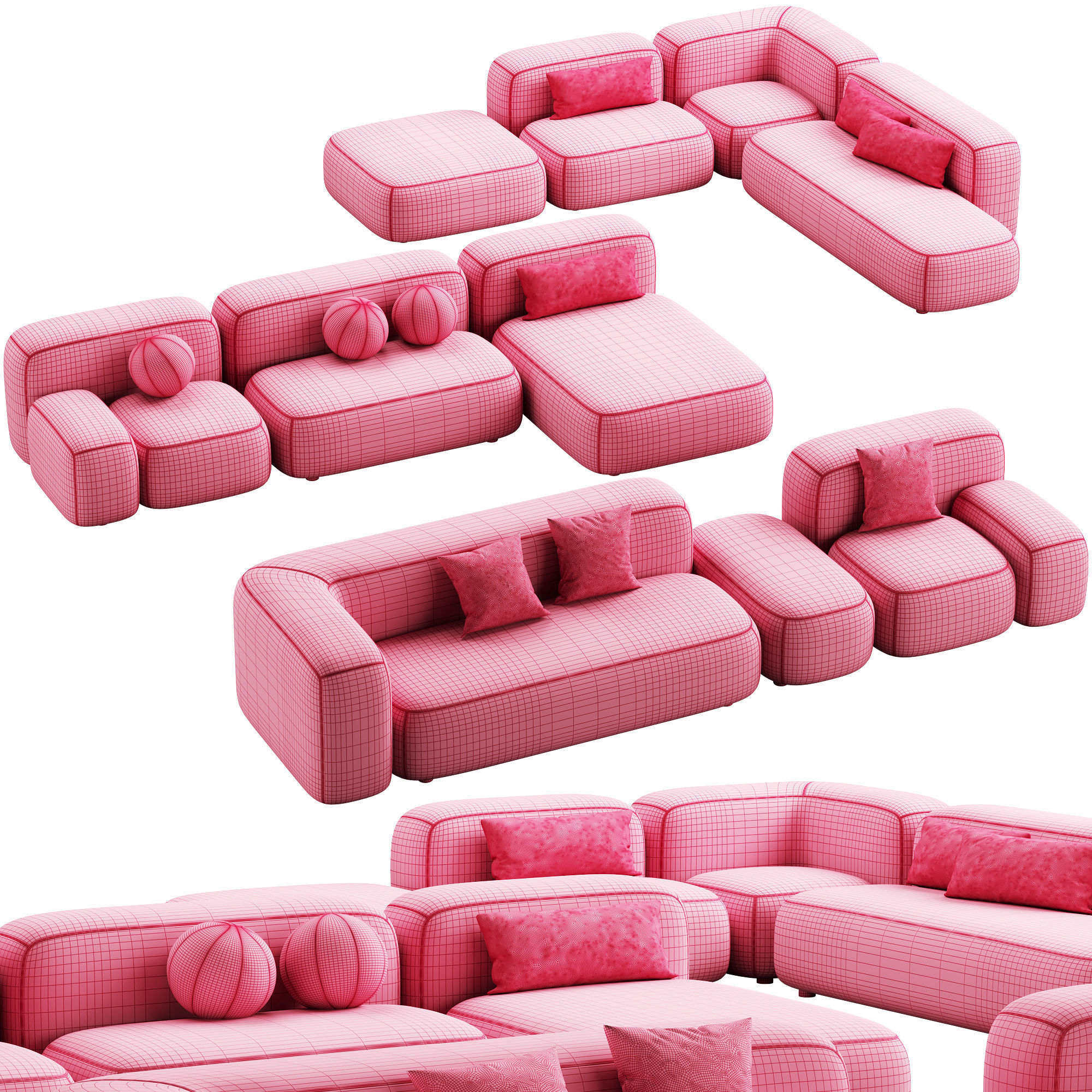 476 cloud modular sofa ribbl by divan ru 3 part 2 3D model_8