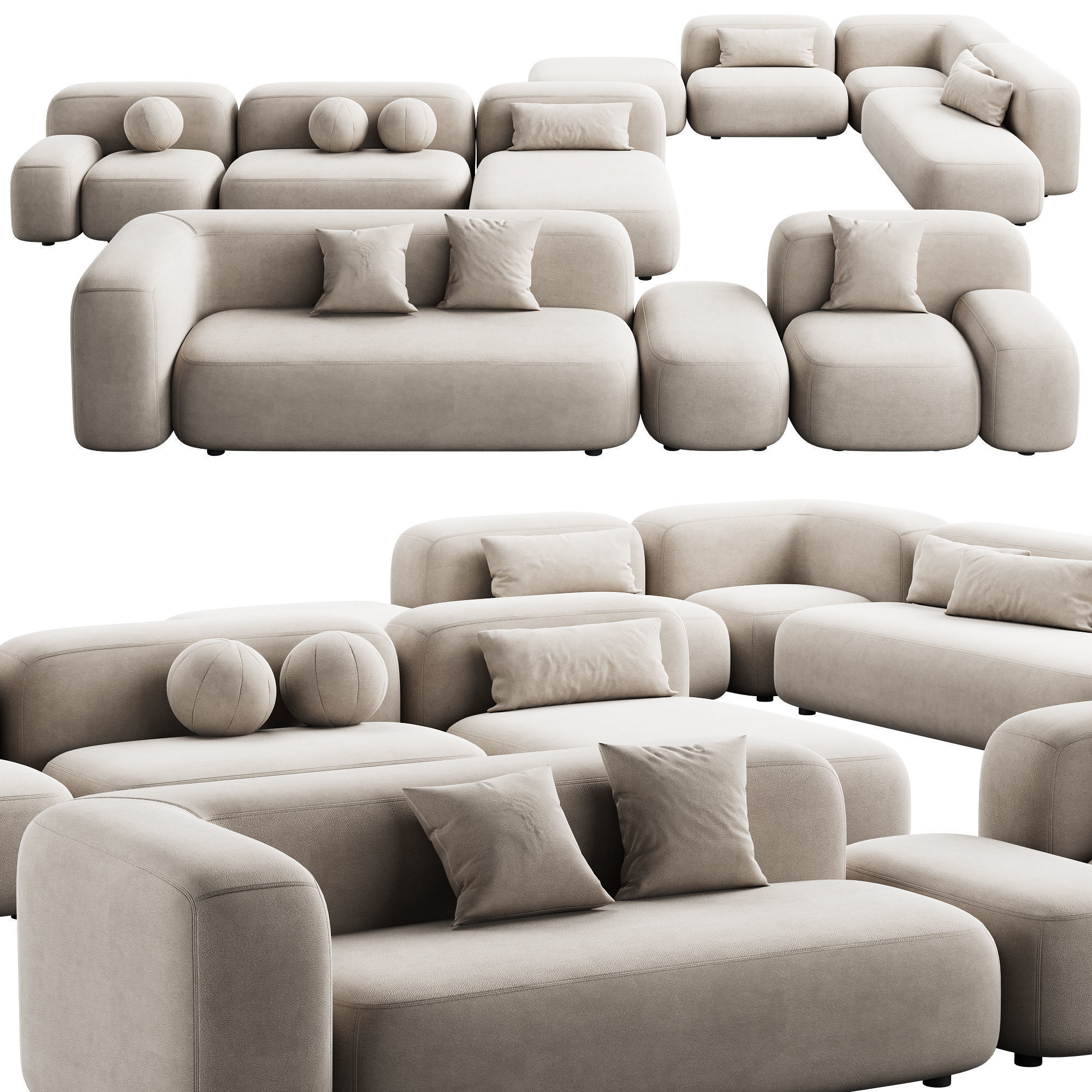 476 cloud modular sofa ribbl by divan ru 3 part 2 3D model_7