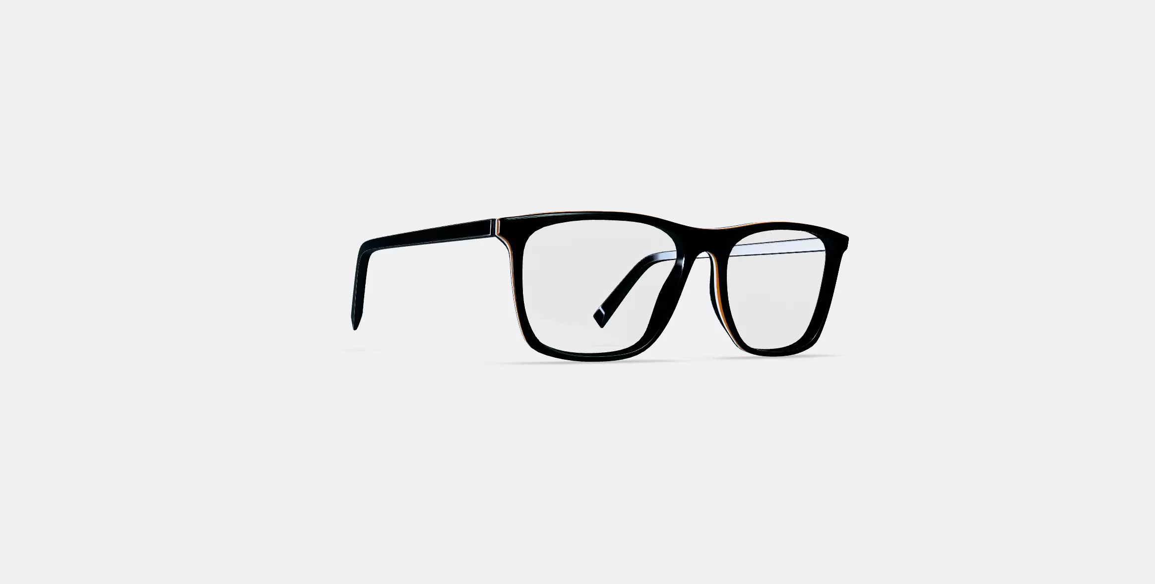 Fletcher Eyeglasses in Black Matte Eclipse 3D model_0