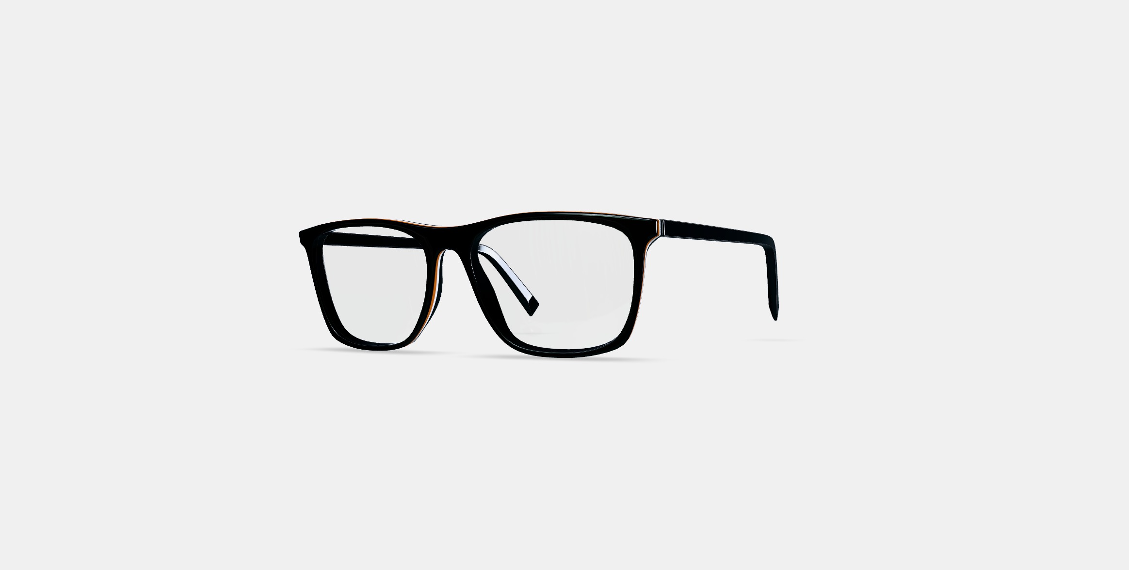 Fletcher Eyeglasses in Black Matte Eclipse 3D model_12